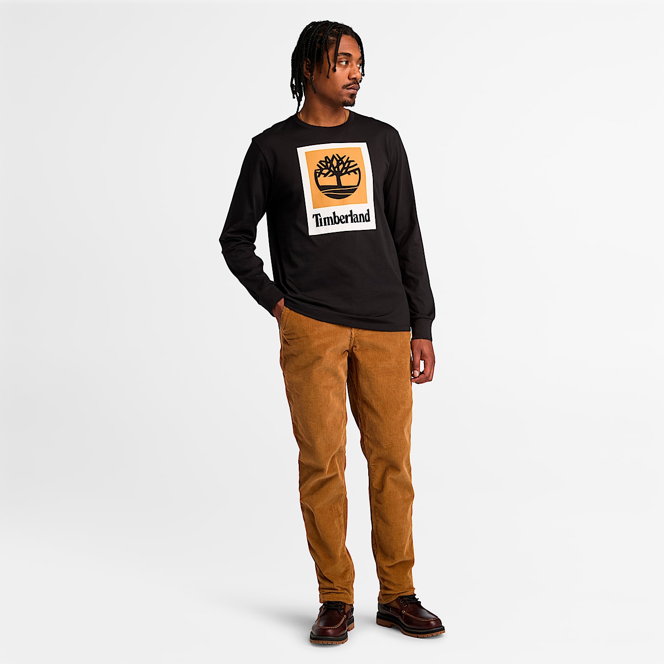 Men's Stack Logo Colored Long Sleeve Tee Men's Stack Logo Colored Long Sleeve Tee