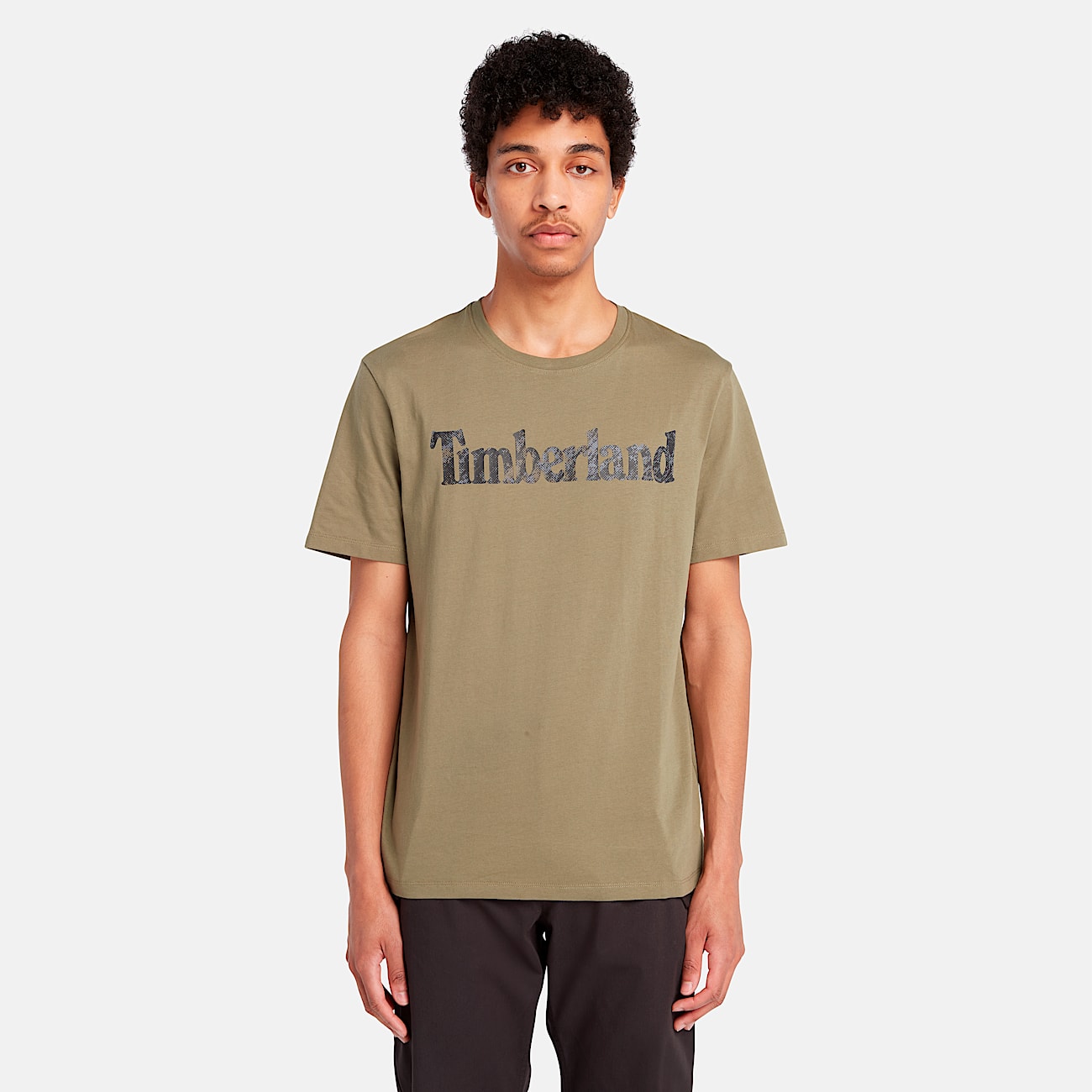 Men's Short Sleeve Seasonal Camo Linear Logo T-Shirt