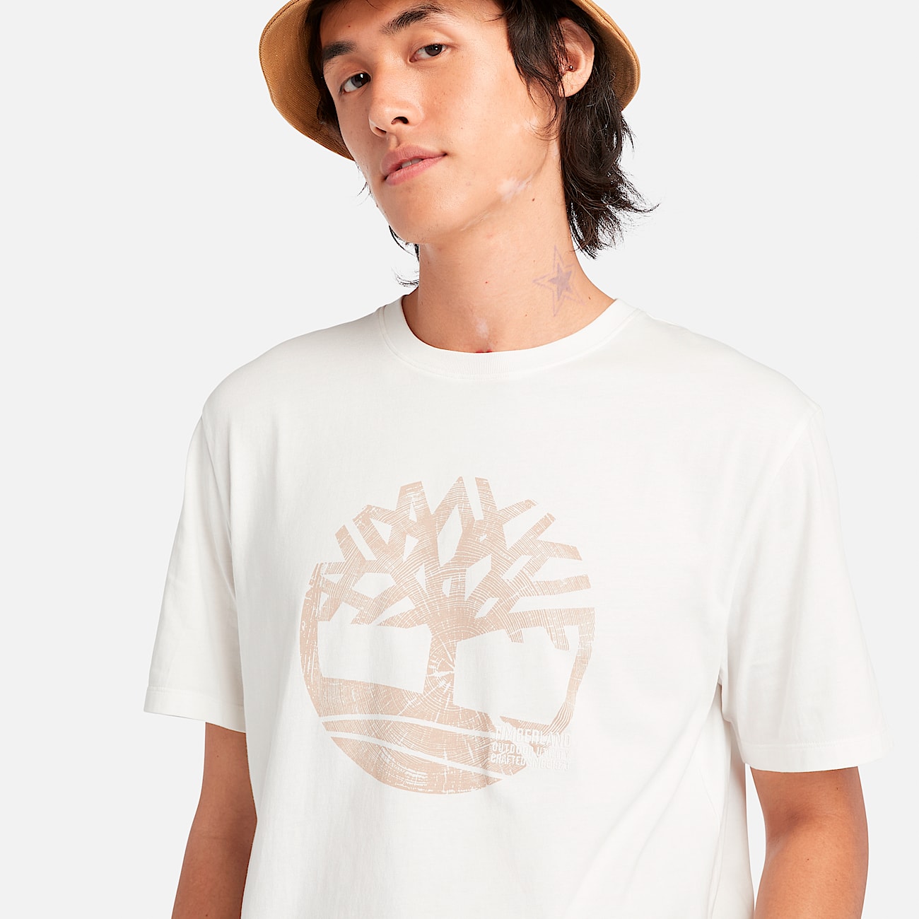 T-Shirt Gráfica con Logotipo Merrymack River Garment Dye para Hombre
