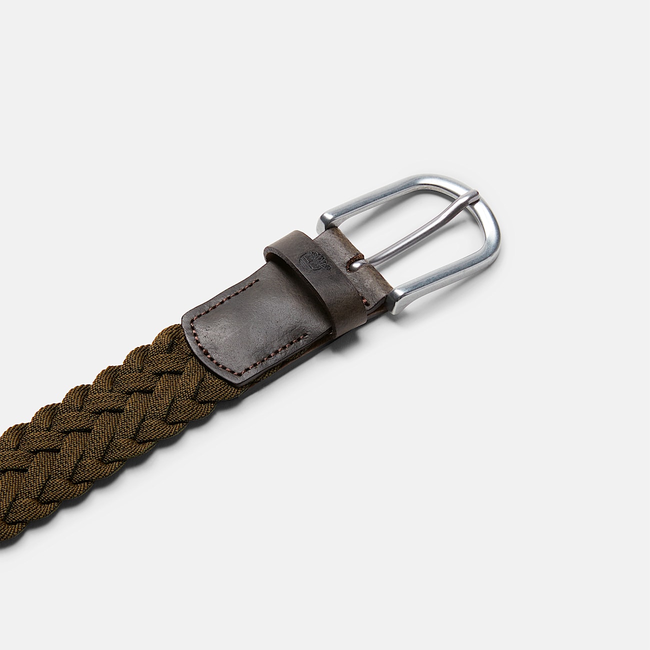 Men's 35mm Braided Belt with Leather Details