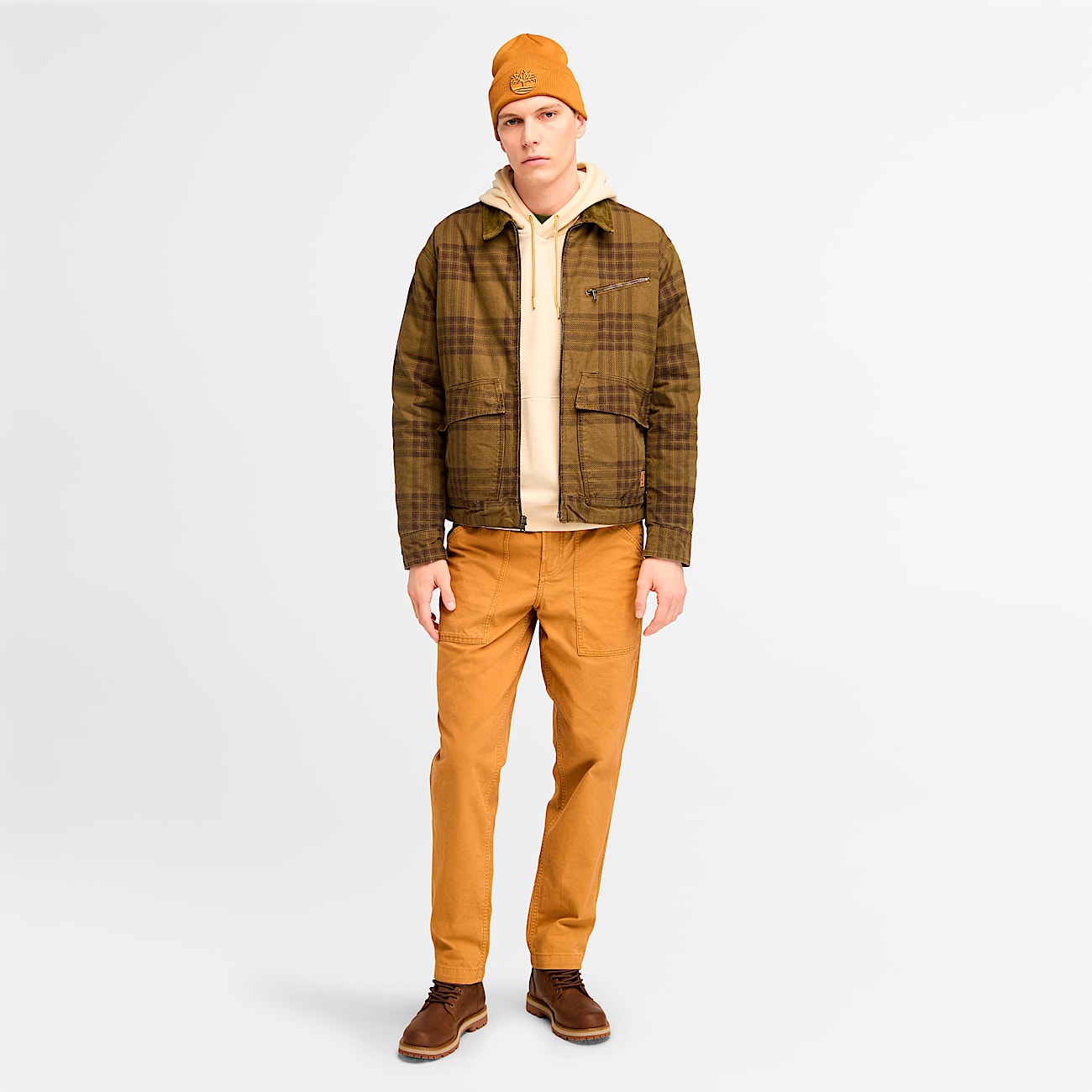 Men's Contrast Stitch Logo Hoodie - Angora | Timberland US Men's Contrast Stitch Logo Hoodie - Angora | Timberland US