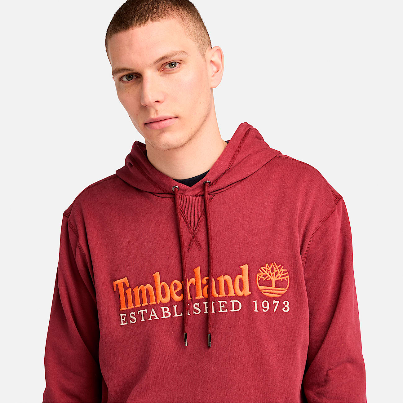 トップス Embroidered Script Hooded Sweatshirt L