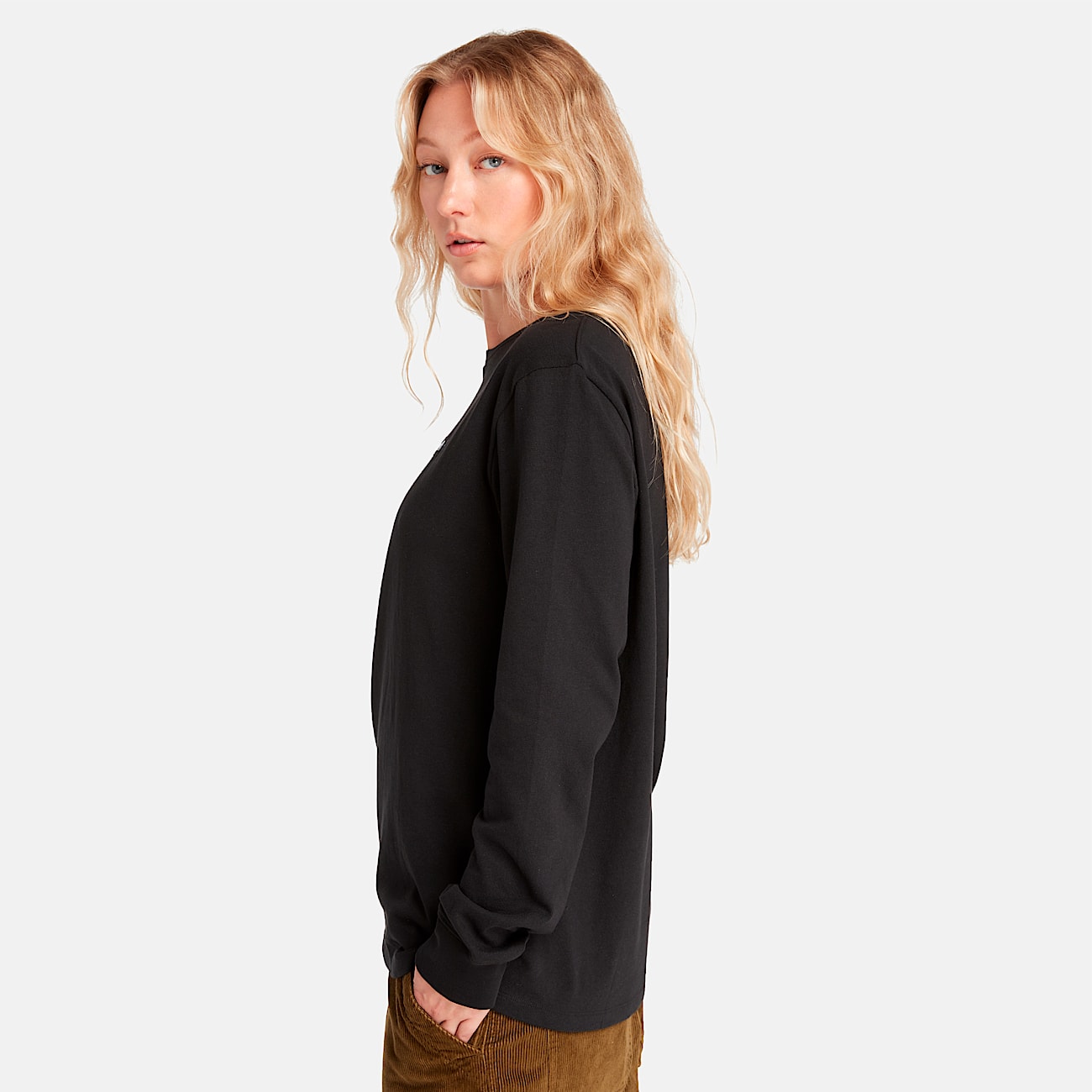 Long Sleeve Heavyweight Woven Badge T-Shirt - 4