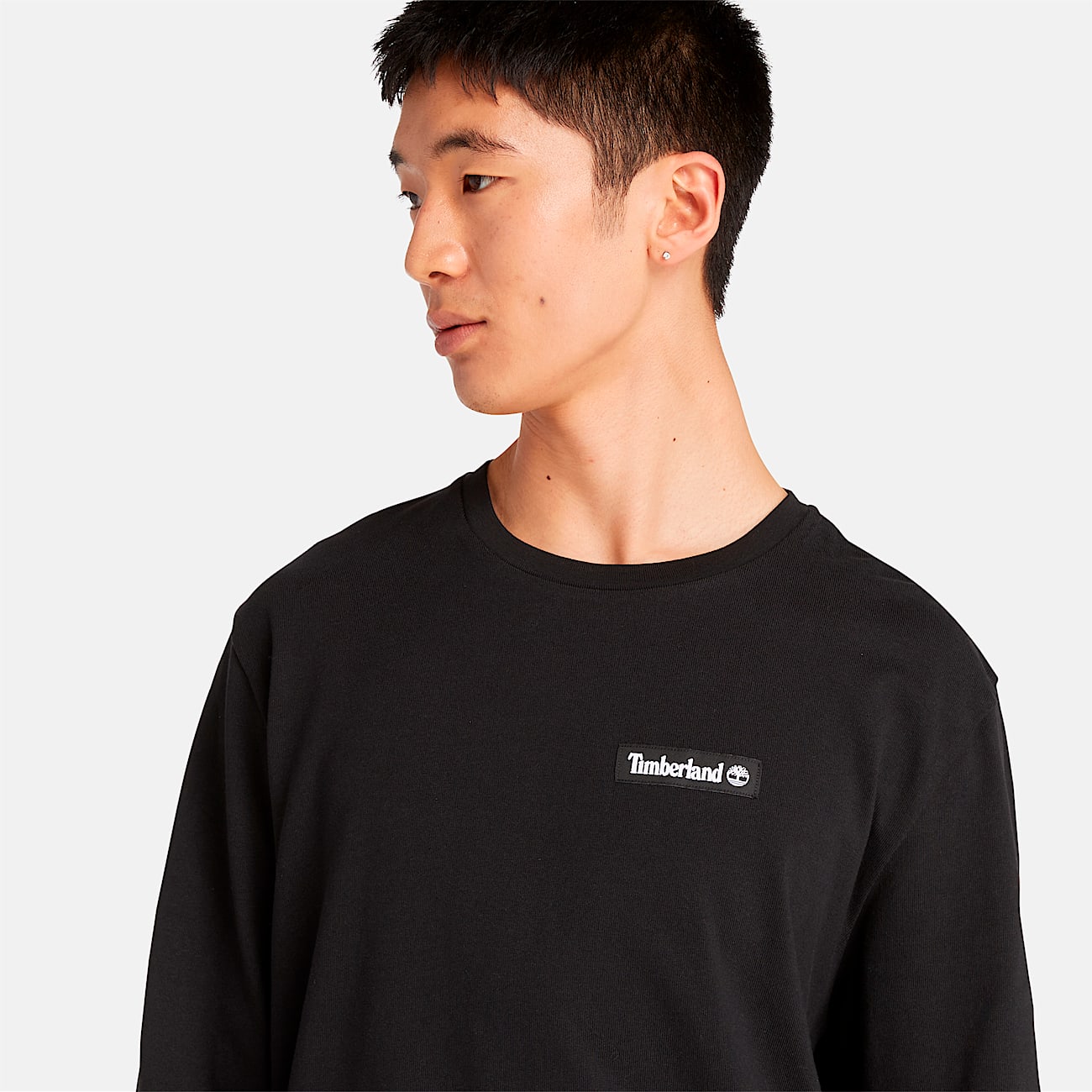 Long Sleeve Heavyweight Woven Badge T-Shirt - 5