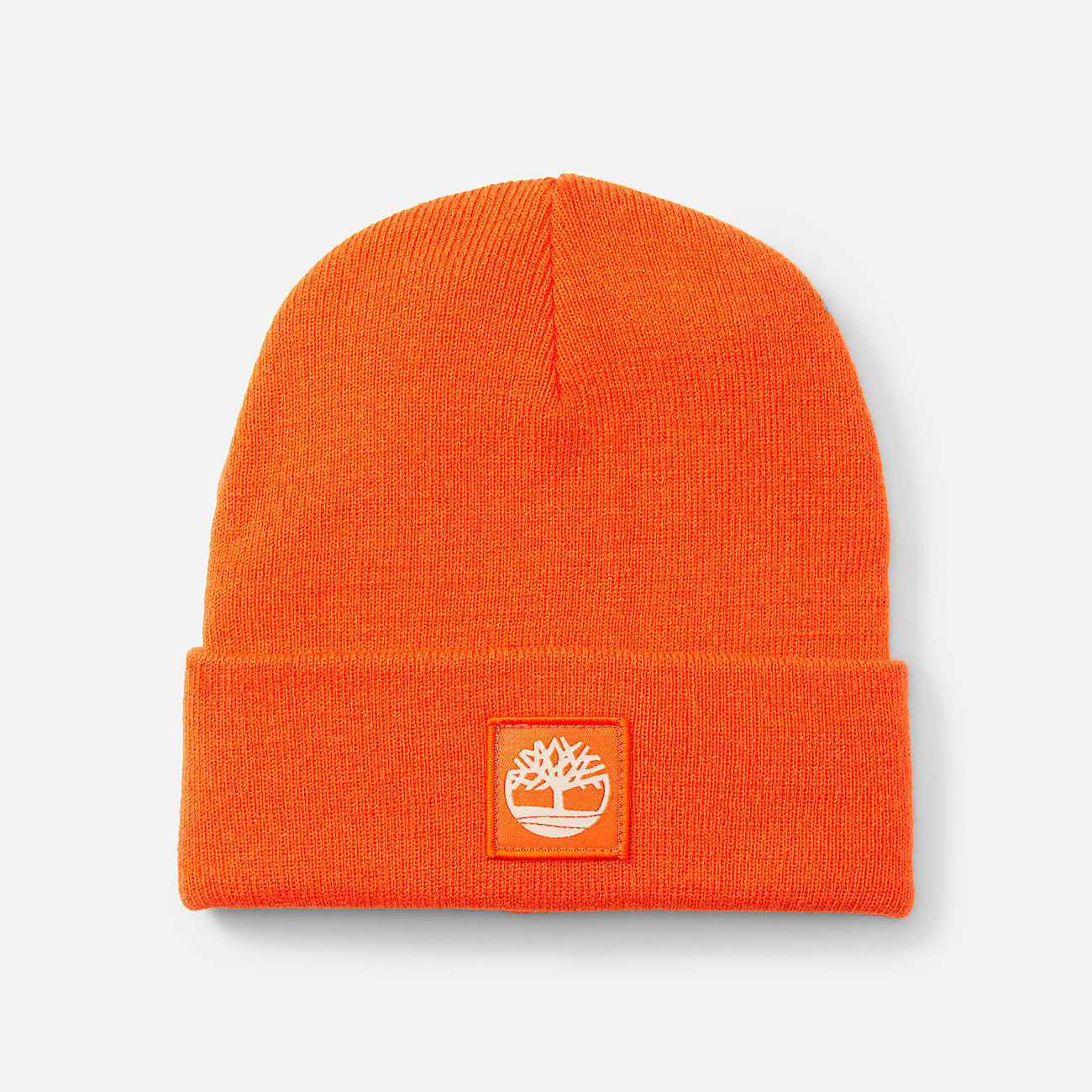 Tuque à bord replié avec écusson ton sur ton - 1