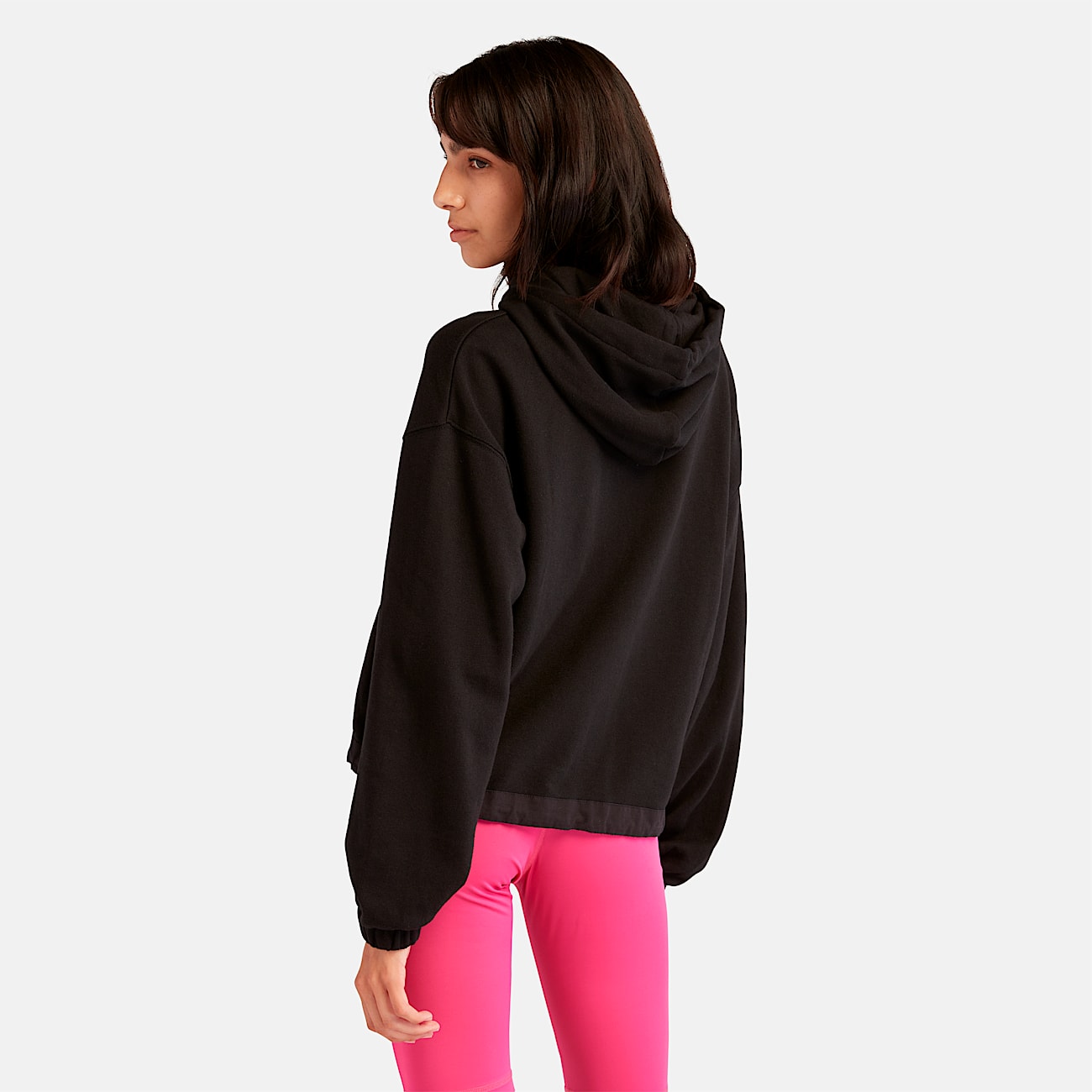 Women's Mixed-Media Hoodie
