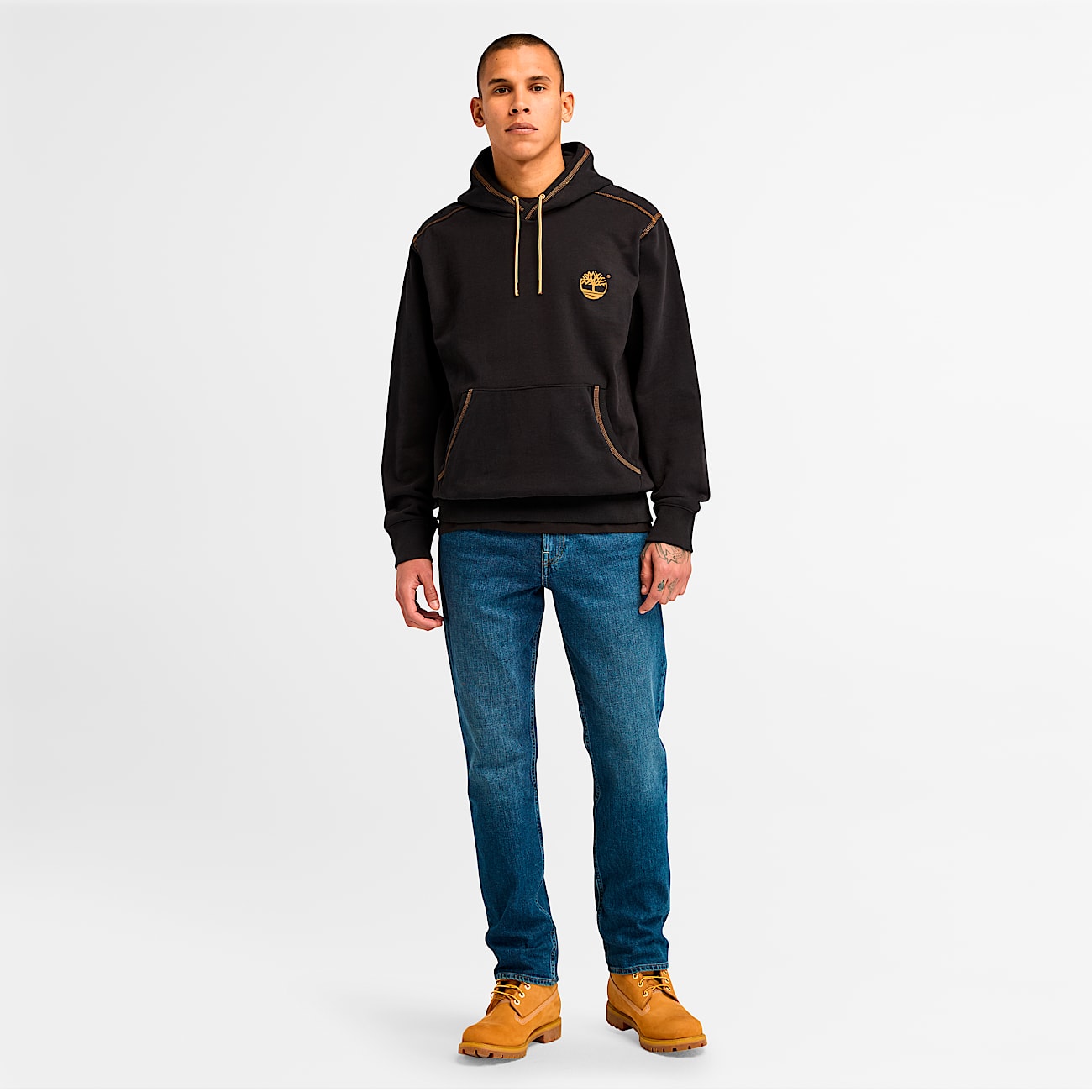 Men's Contrast Stitch Logo Hoodie