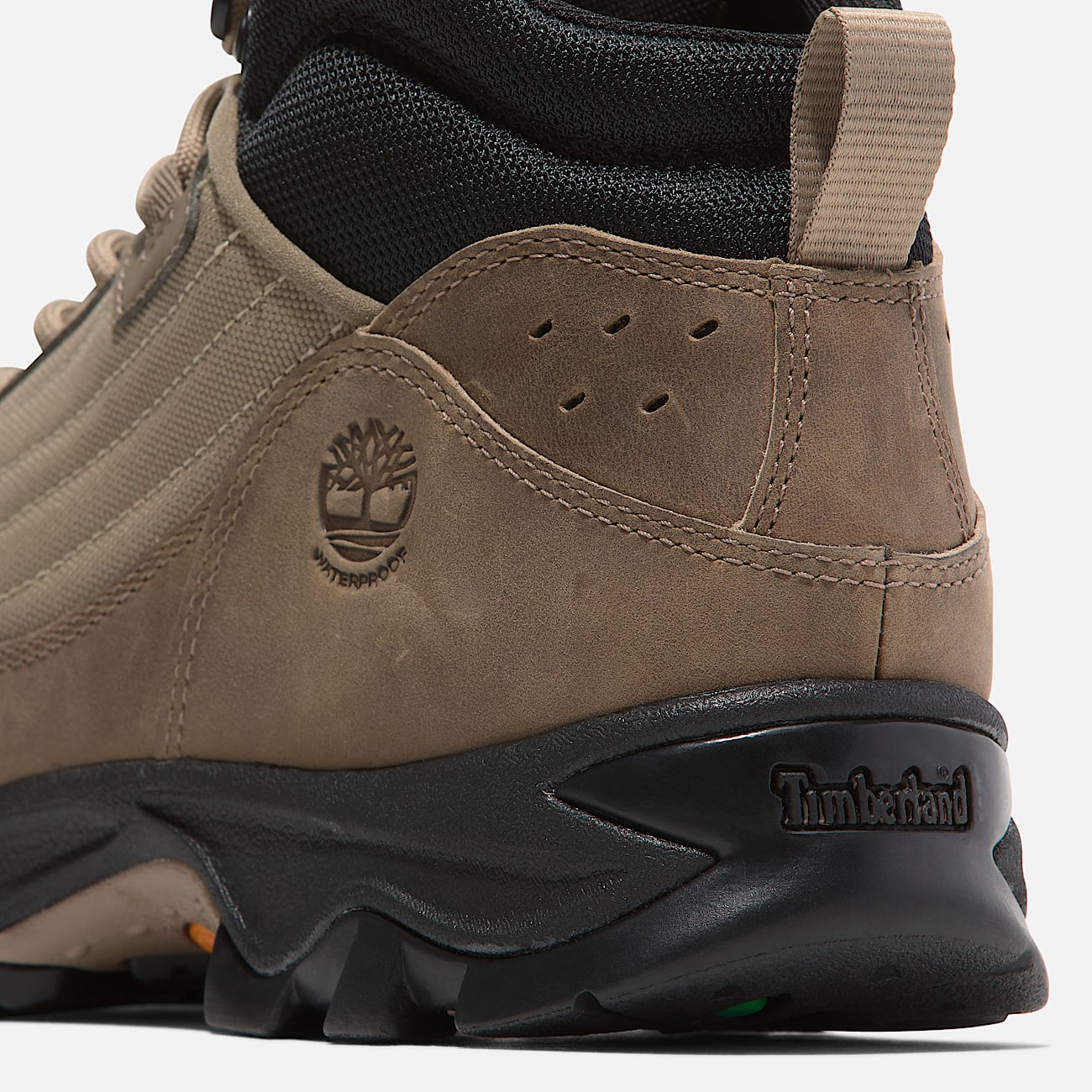 Timberland Mt. Maddsen Mid Lace-Up Waterproof Hiking Boot displaying detailed construction and lacing system