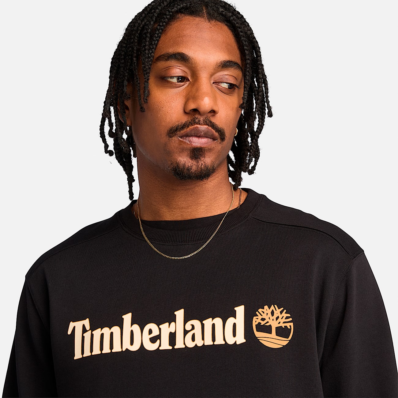 Men's Kennebec River Linear Logo Crew Neck Sweatshirt