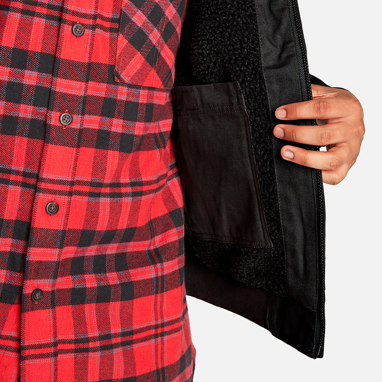 Men's Timberland PRO® Gritman Fleece-Lined Hooded Canvas Jacket - 3