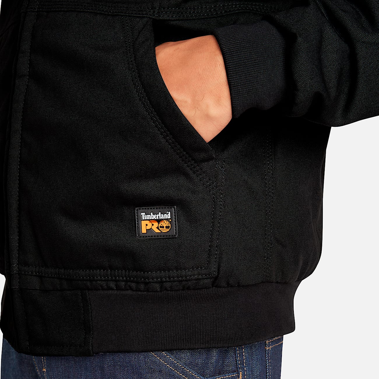 Men's Timberland PRO® Gritman Fleece-Lined Hooded Canvas Jacket - 4