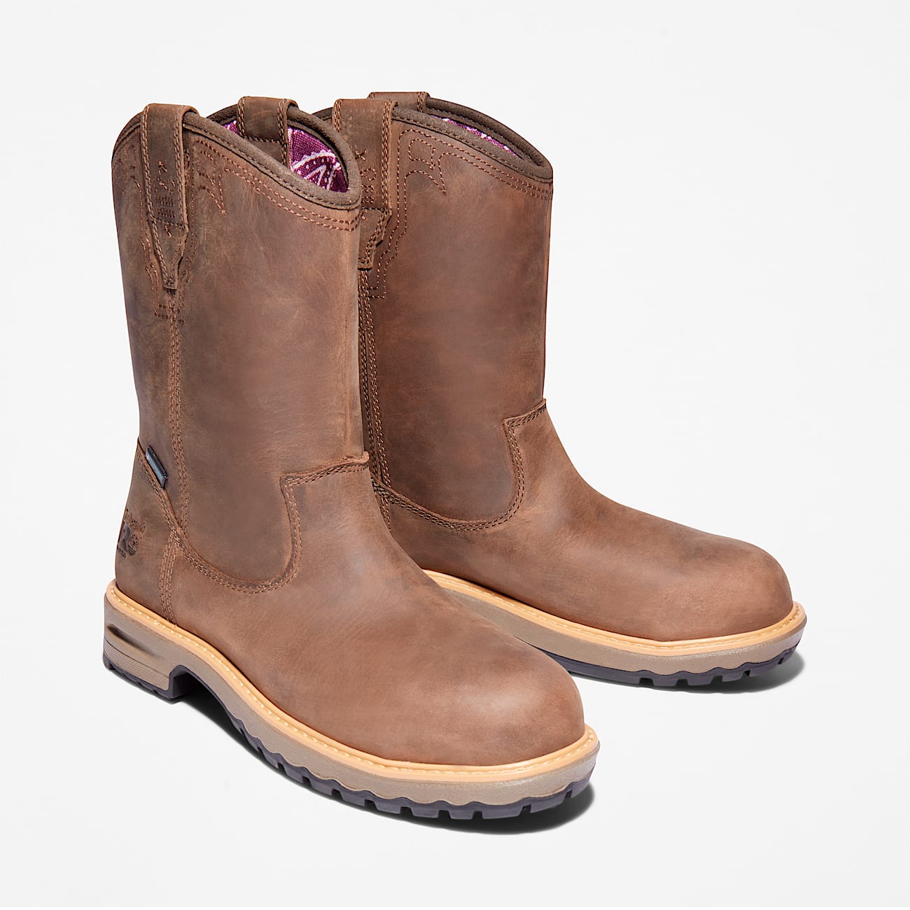 Women's Ashlar Pull On Alloy Toe Waterproof Work Boot - 4