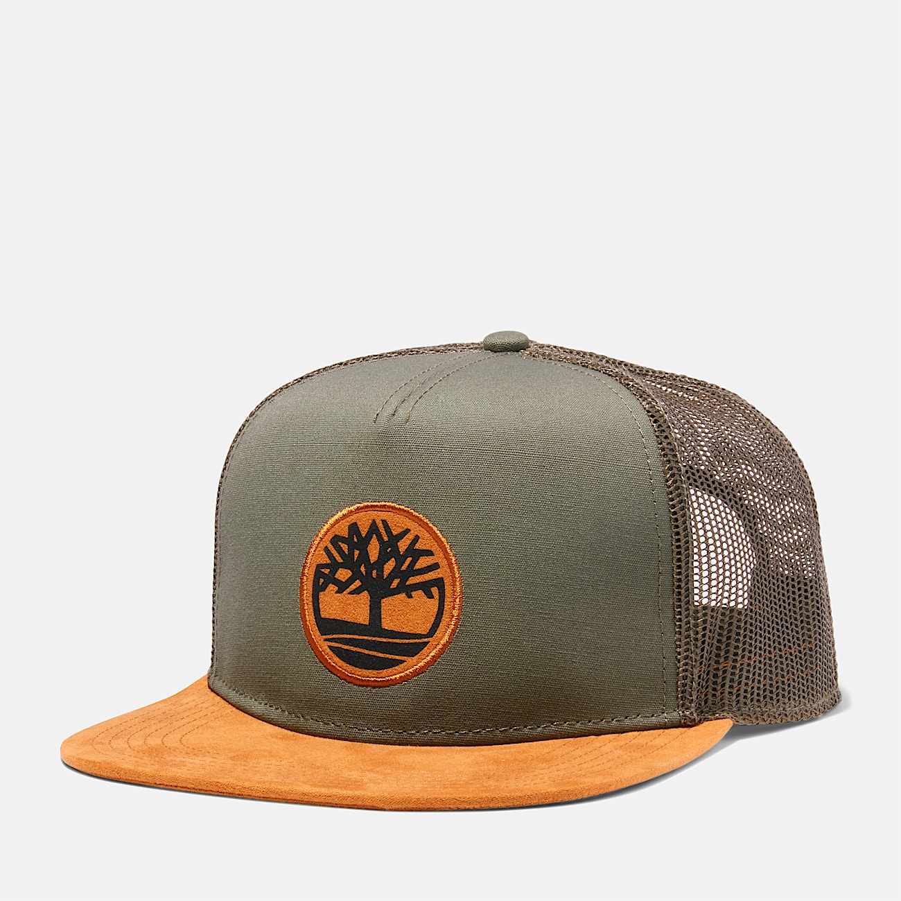 Gorra Trucker con visera Faux Suede