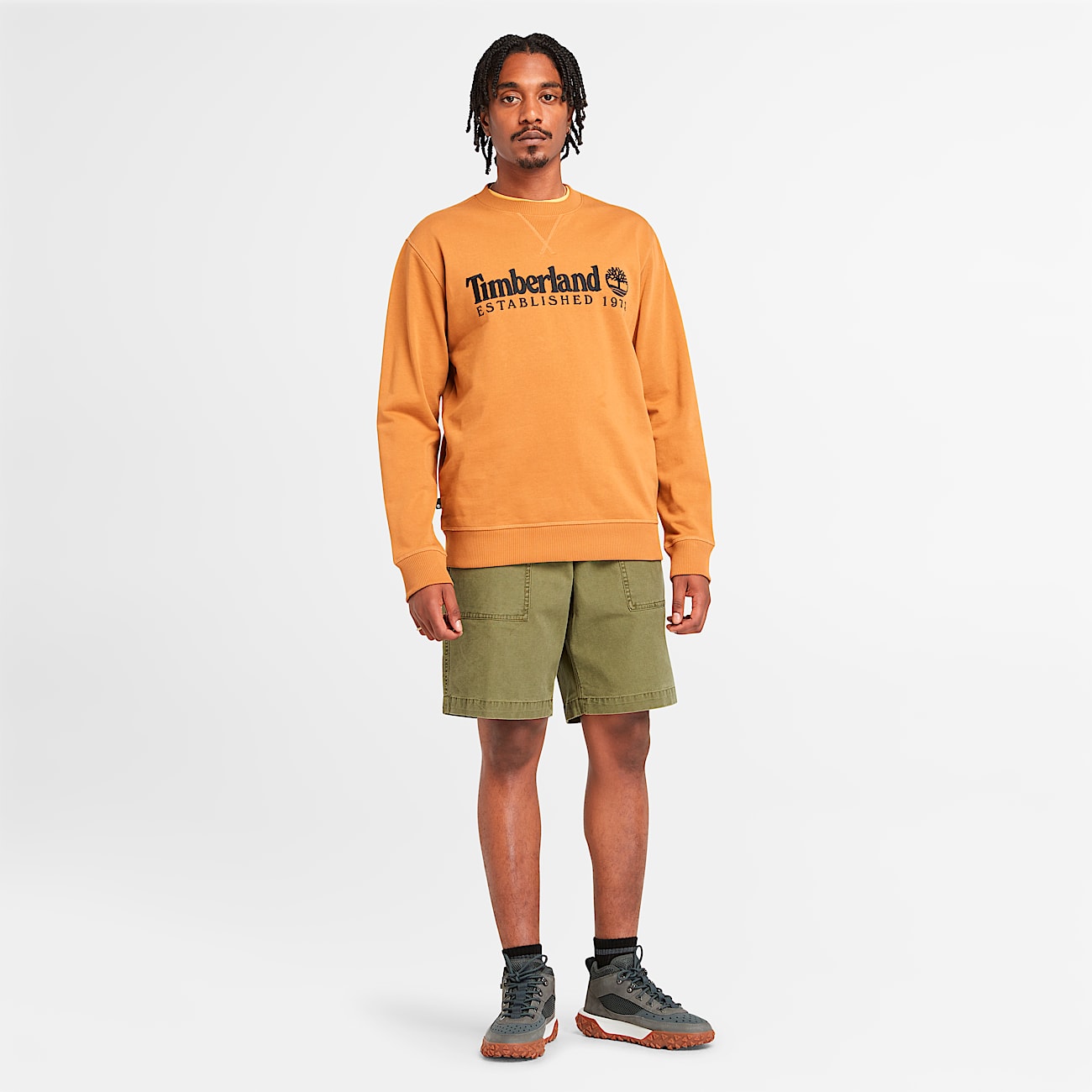 Men's Established 1973 Embroidered Logo Crew Neck Sweatshirt - 2