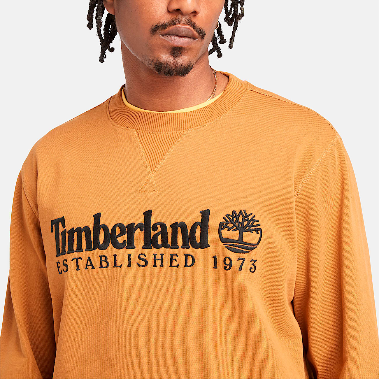 Men's Established 1973 Embroidered Logo Crew Neck Sweatshirt - 3