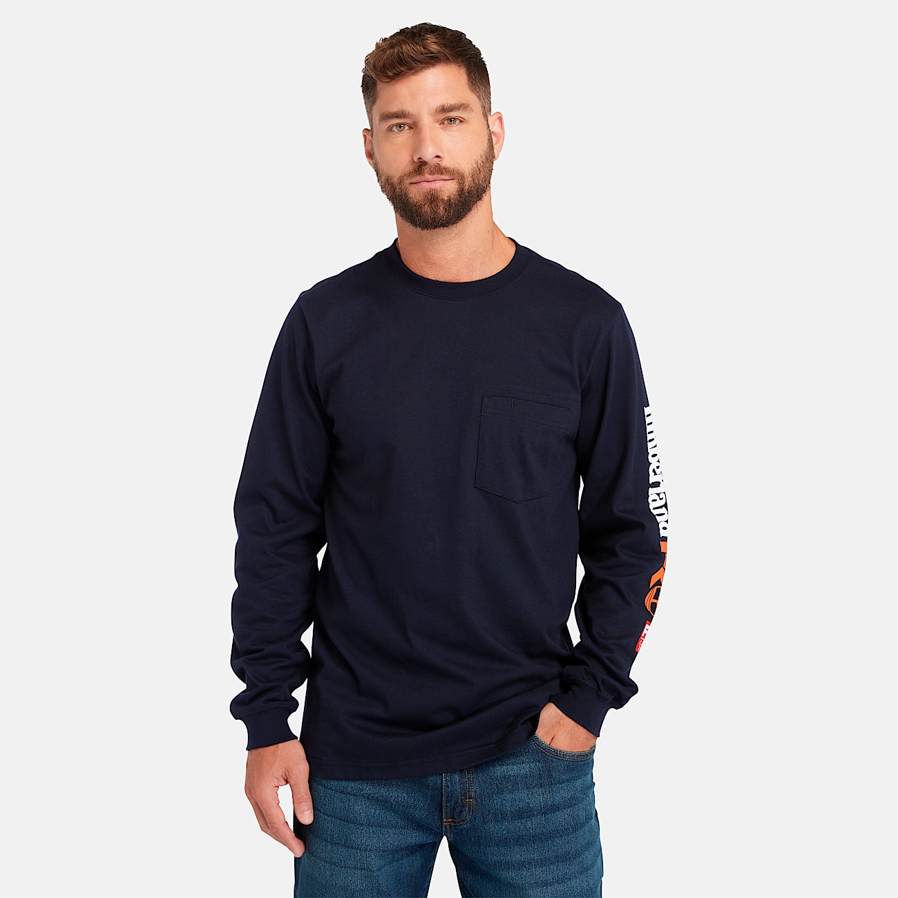 Men's Timberland PRO® Cotton Core Flame-Resistant Long-Sleeve T-Shirt - 1