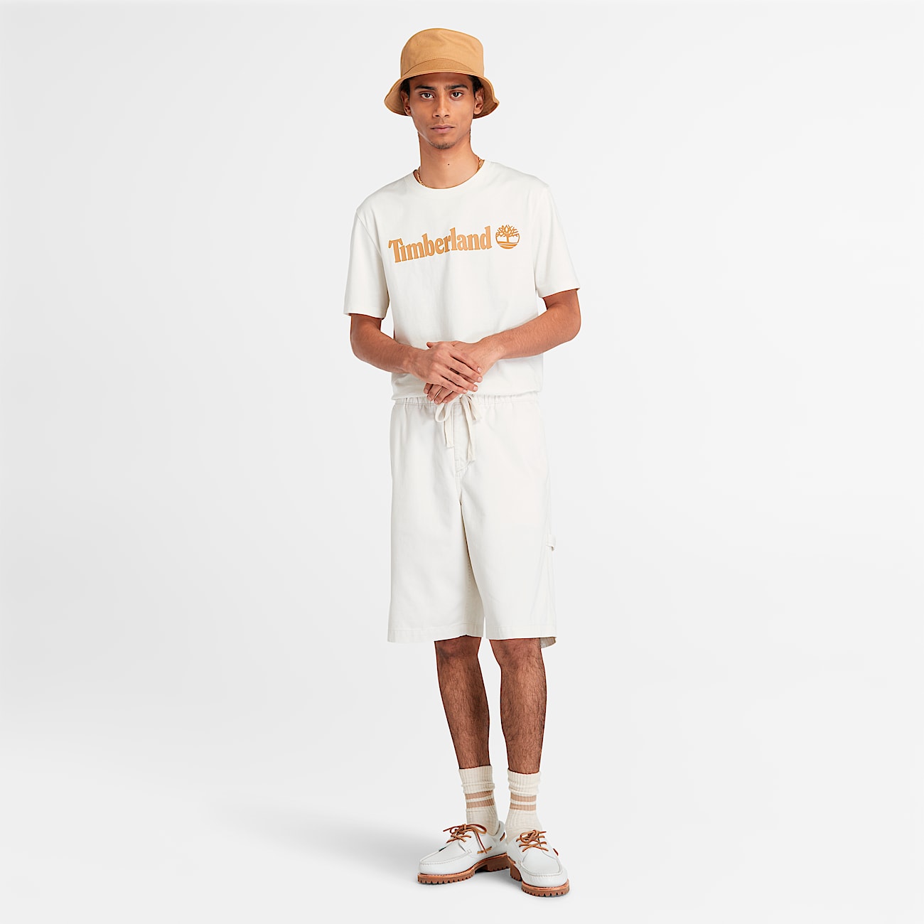 【2plan】Temp loose fit short sleeve t-shirt Men's Linear Logo Short Sleeve T-Shirt