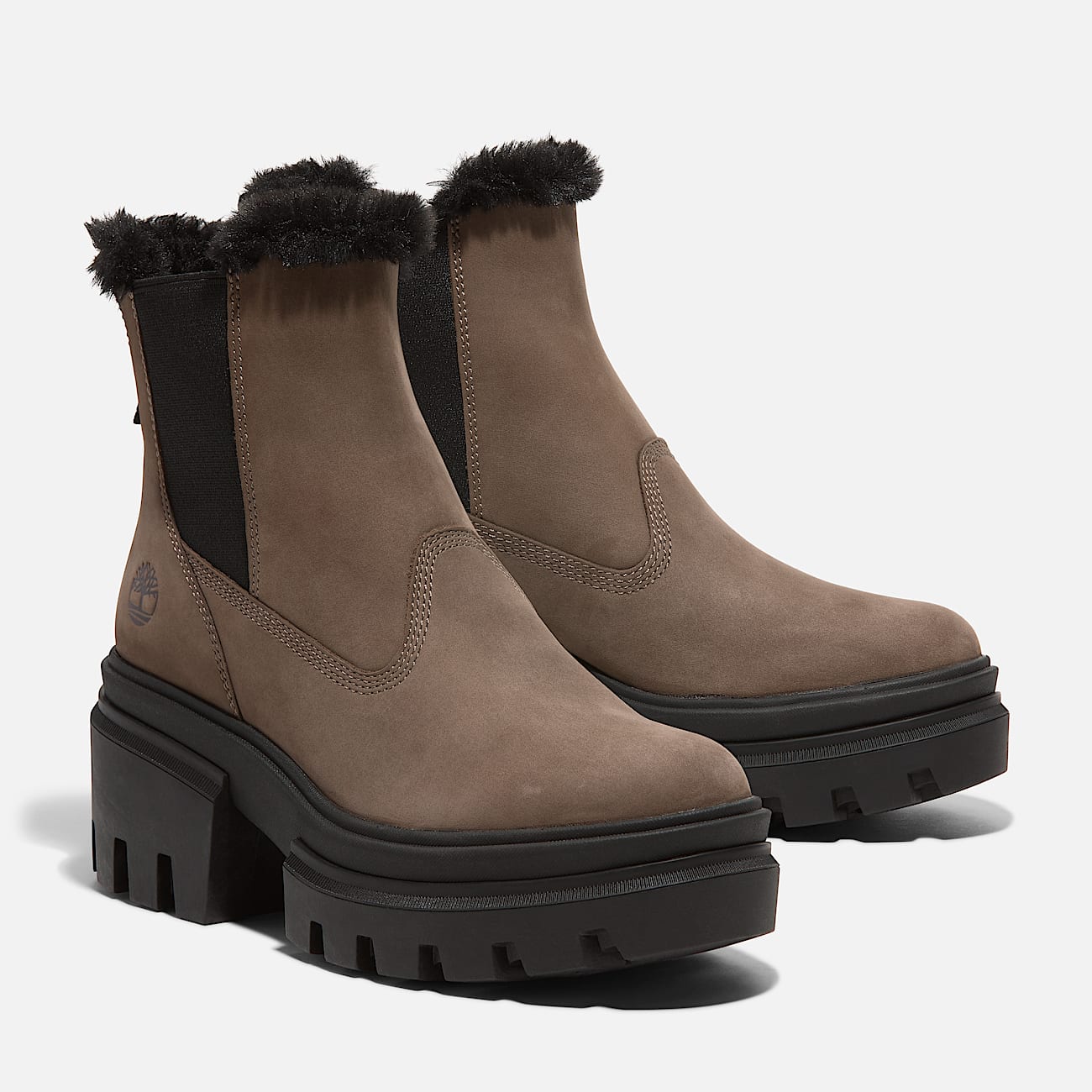 TIMBER LAND Women's EverleighチェルシーブーツWheat DarkGreen Women's Everleigh Warm Lined Boot