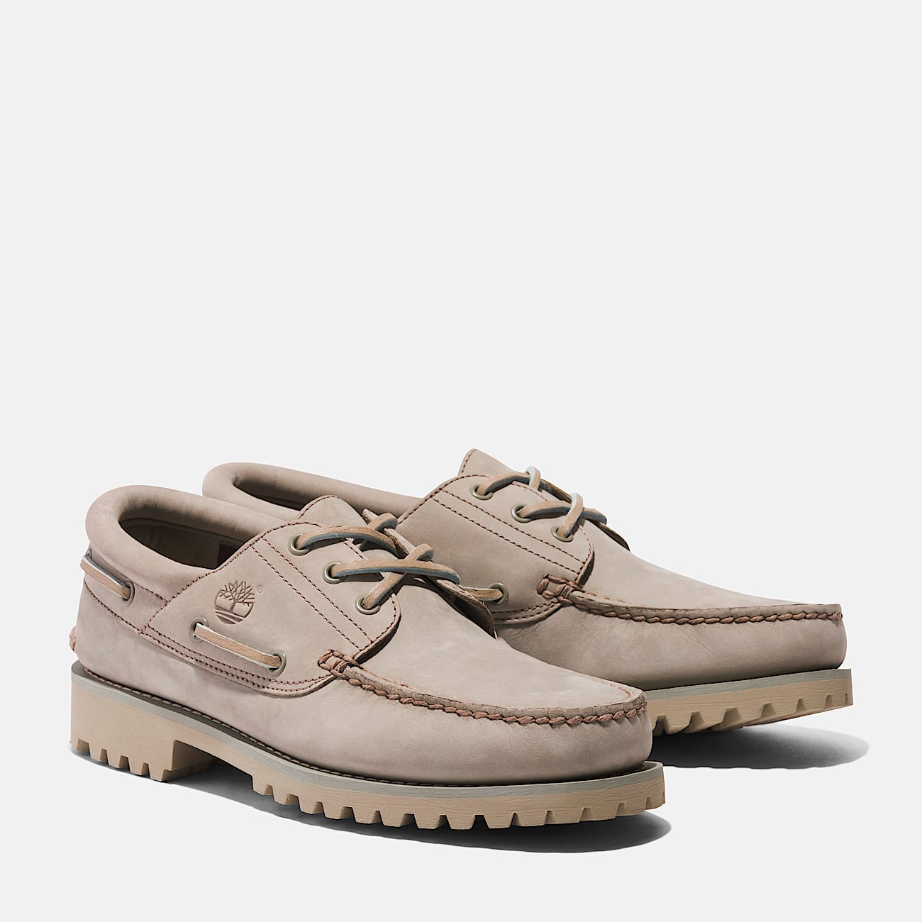 Timberland Authentic 3-Eye Boat Shoe / Orange Full Grain