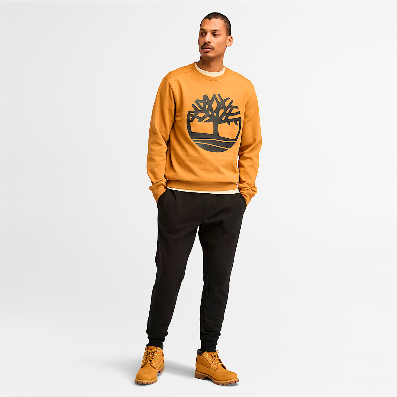 Men's Timberland Tree Logo Crewneck Sweatshirt