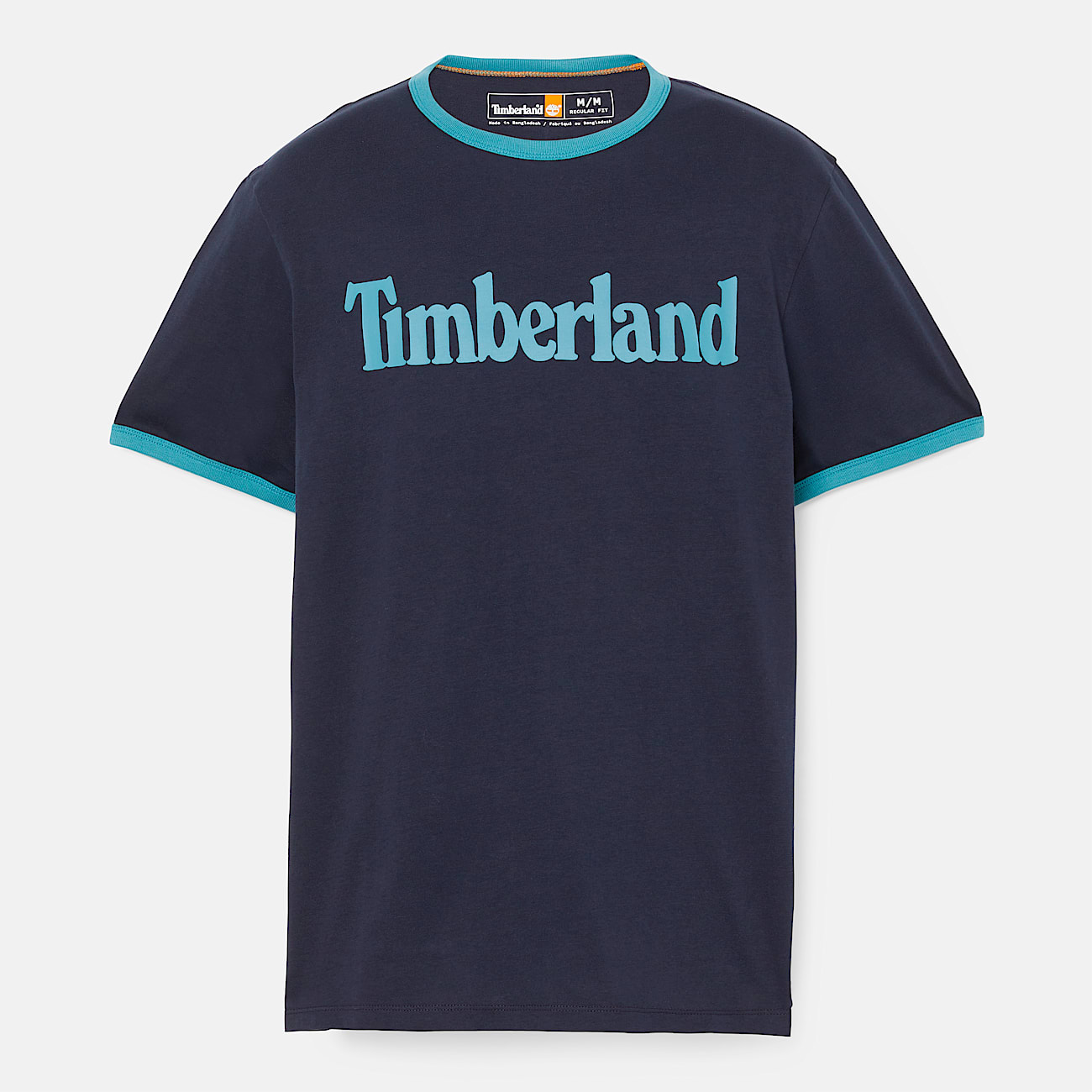 Men's Linear-Logo Ringer T-Shirt