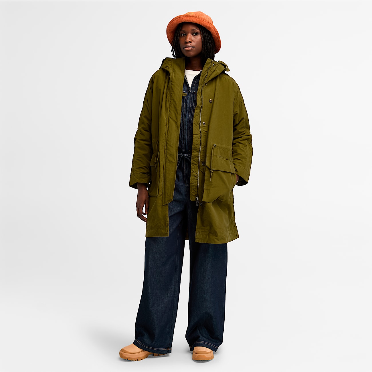 Vintage TIMBERLAND Weathergear Men's L Jacket Unlined Hooded