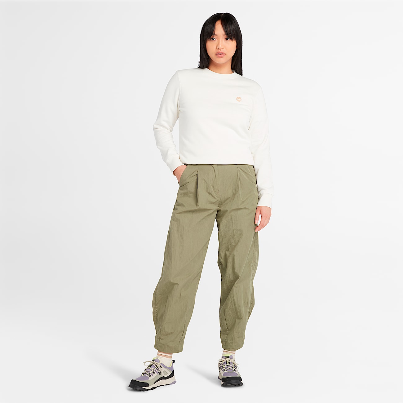 Women's Brushed Back Crew Sweatshirt - 2