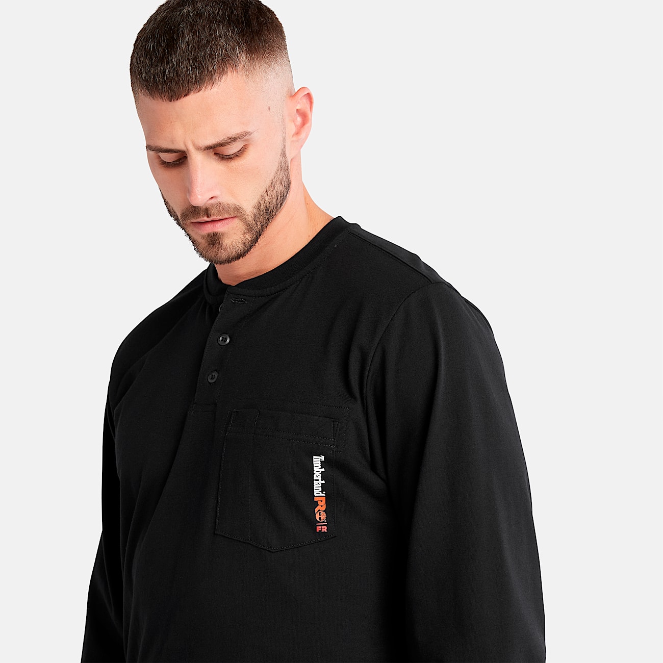Men's Timberland PRO® Cotton Core Flame-Resistant Long-Sleeve Henley