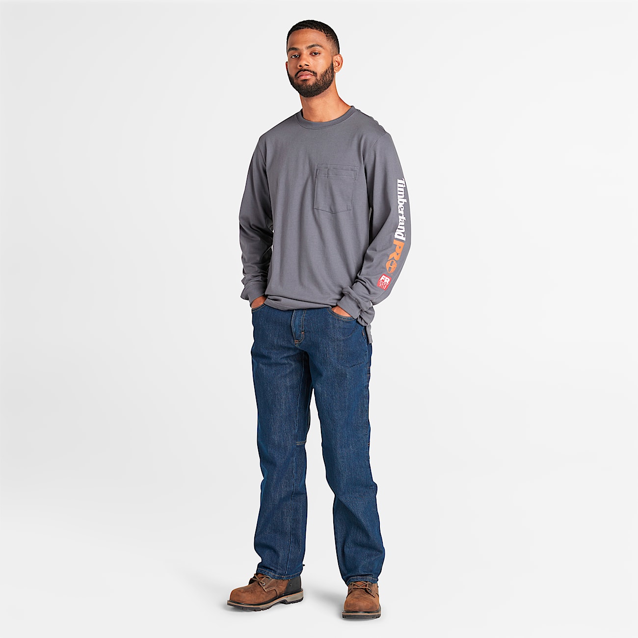 Men's Timberland PRO® Cotton Core Flame-Resistant Long-Sleeve T-Shirt - 2