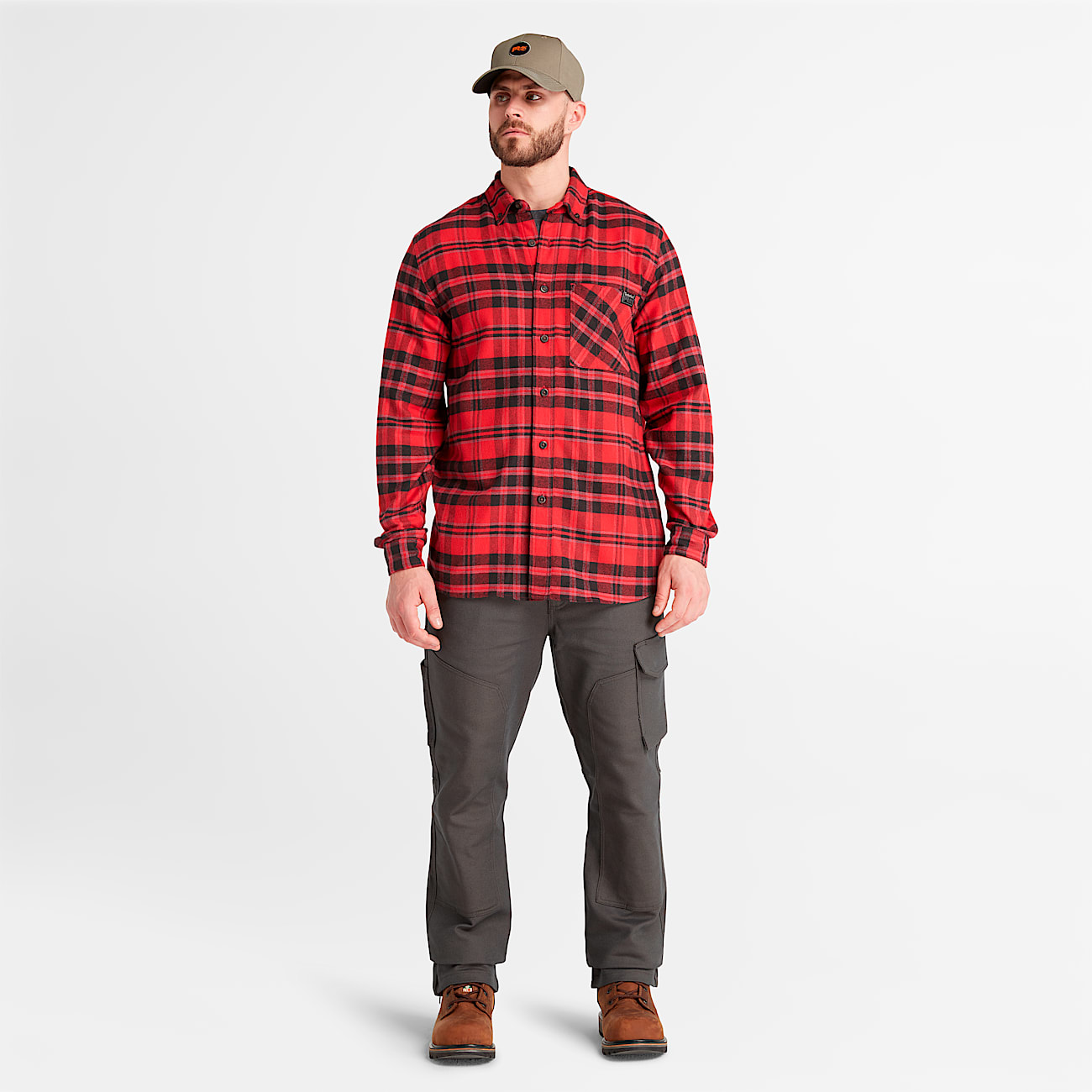 Men's Timberland PRO® Woodfort Midweight Flannel Shirt - 2