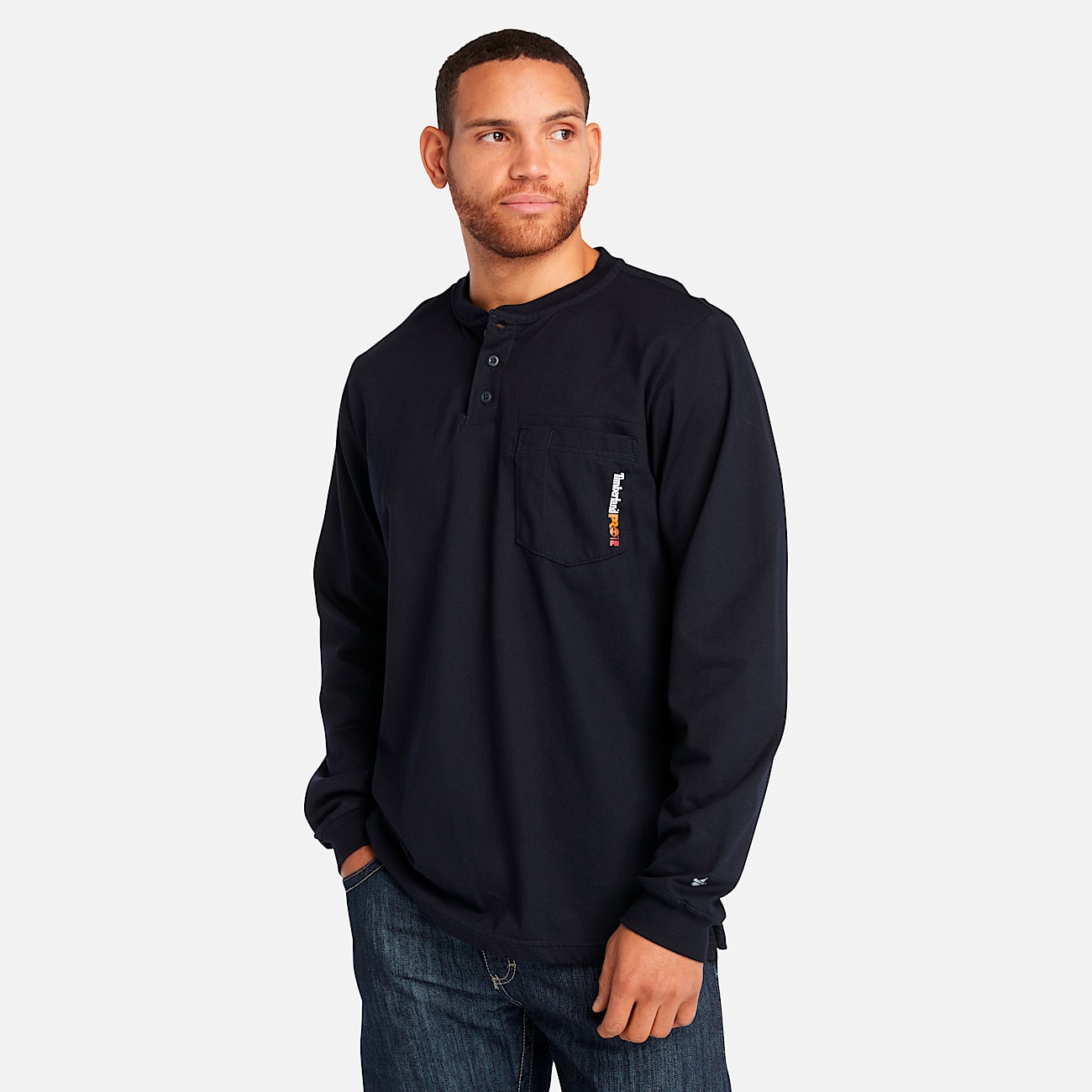 Men's Timberland PRO® Cotton Core Flame-Resistant Long-Sleeve Henley - 1