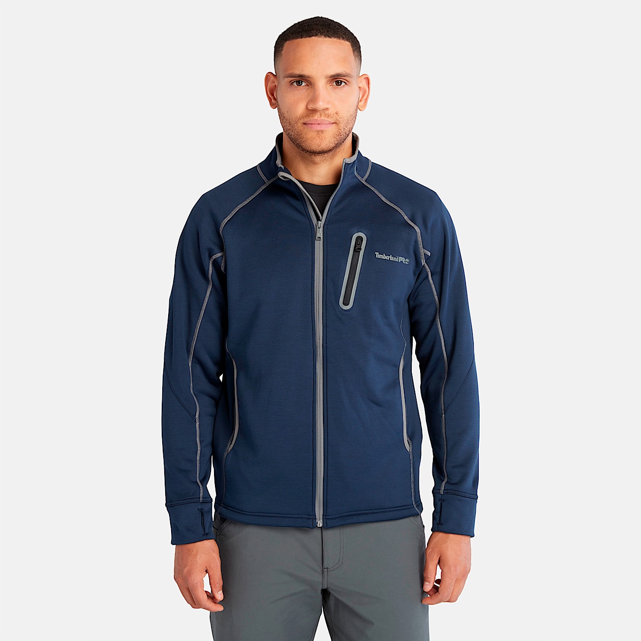 Men's Timberland PRO® Reaxion Full-Zip Athletic-Fit Fleece Jacket - 7