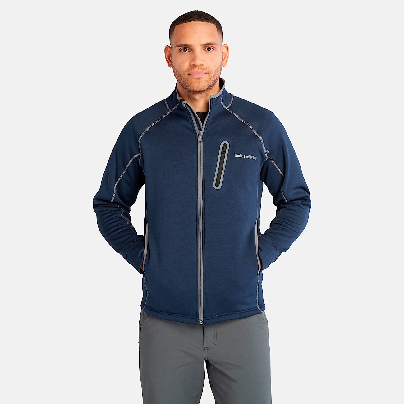 Men's Timberland PRO® Reaxion Full-Zip Athletic-Fit Fleece Jacket - 1