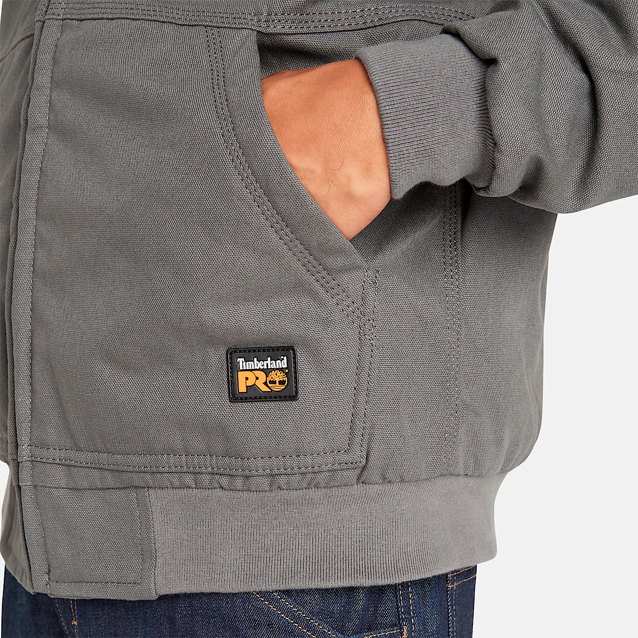 Chamarra de lona con forro polar y gorro Gritman para hombre.