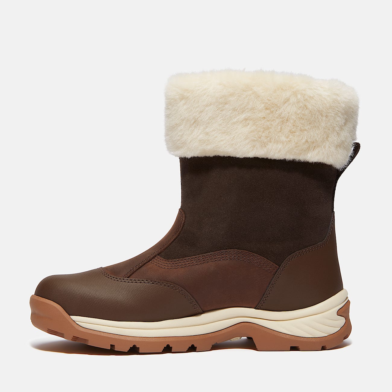 Women's White Ledge Mid Pull On Waterproof Snow Boot - 6