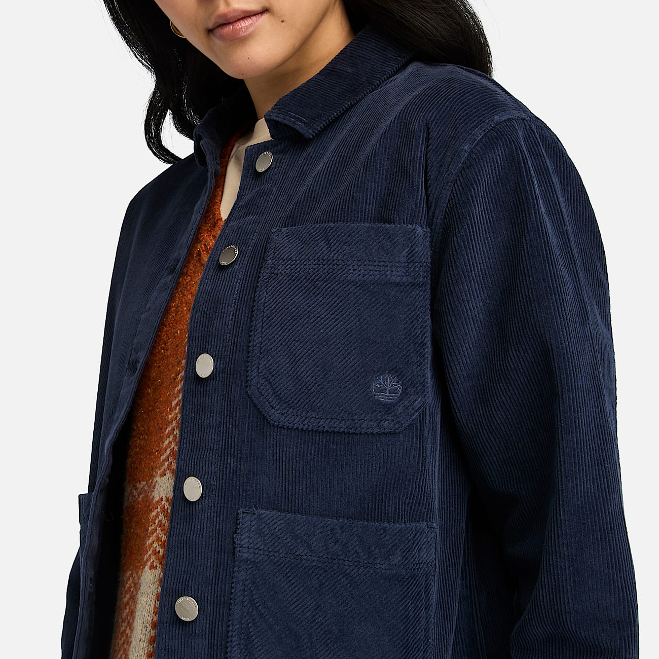 ジャケット No.0415 Y EMB corduroy JK (4color) Women's Kempshire Corduroy Chore Jacket