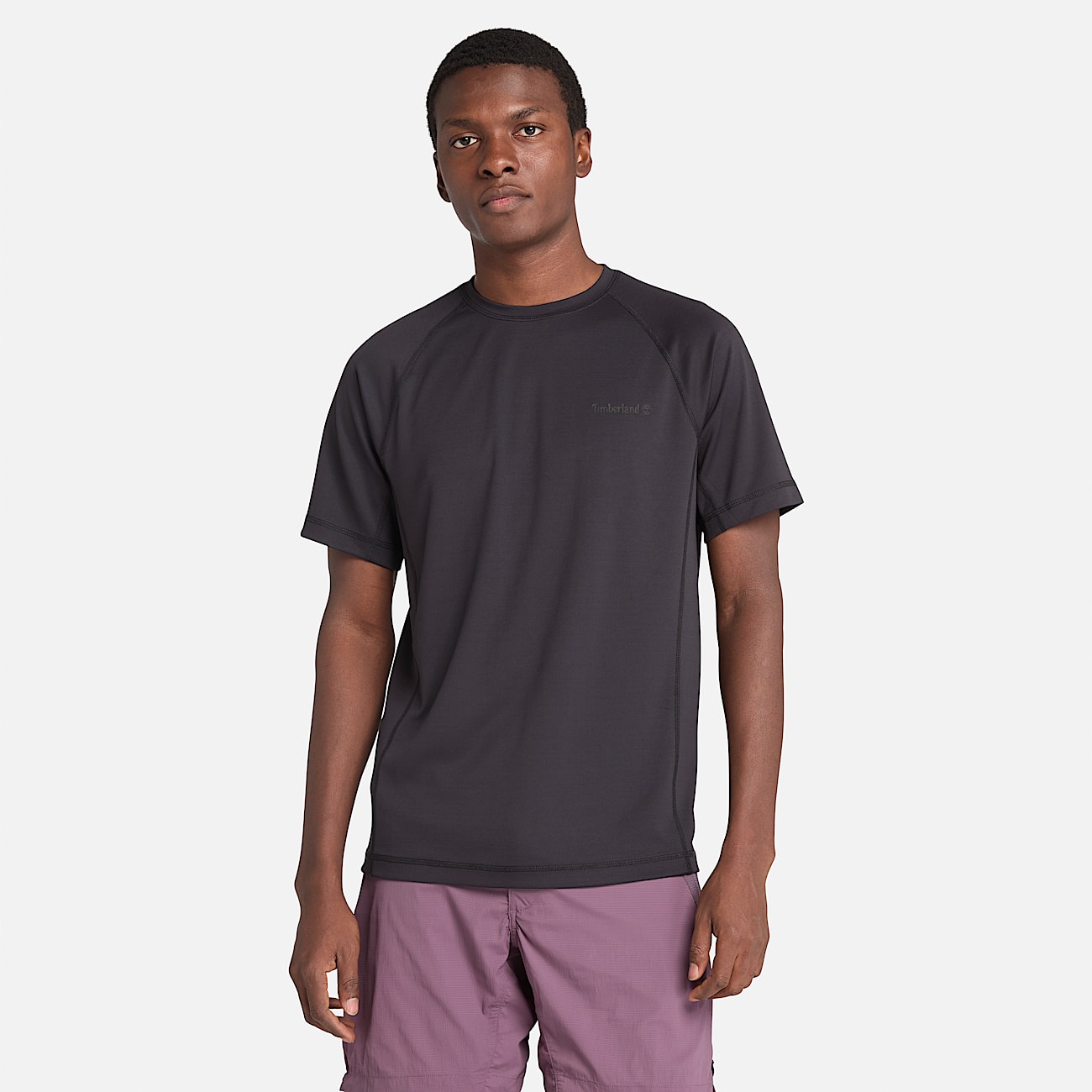 salsation Tshirt with split ダークブラウン Men's Instant Coolness Short-Sleeve T-Shirt