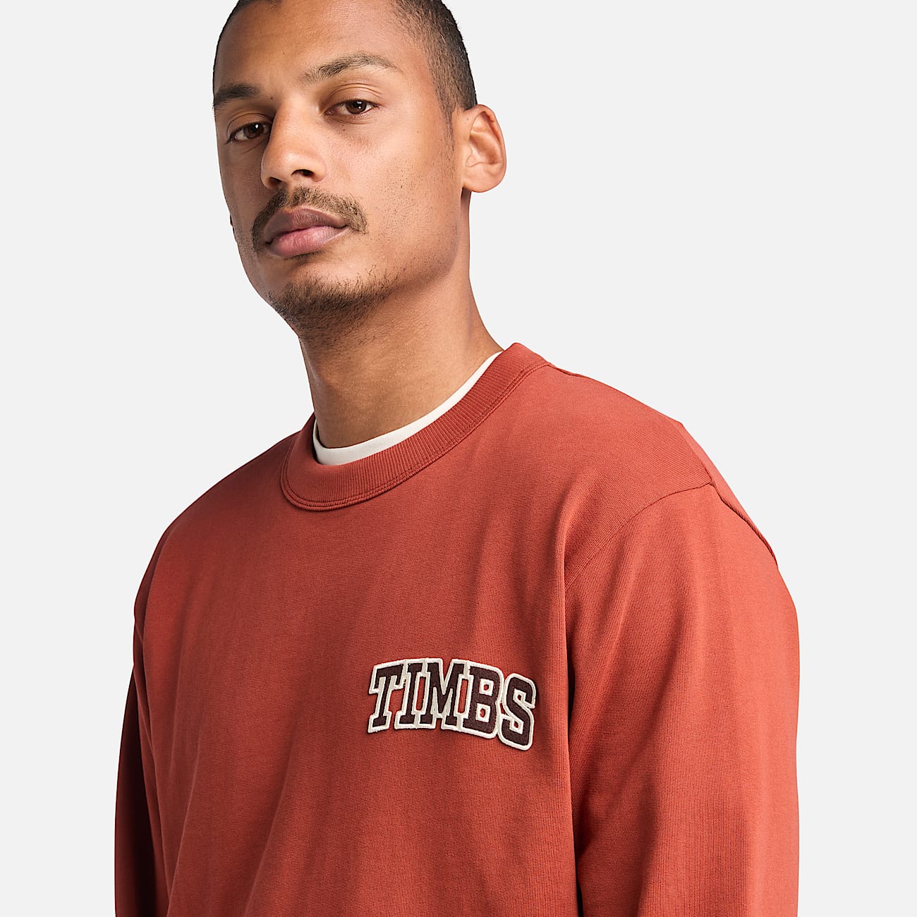 Men's Front Timbs Graphic Crew Neck Sweatshirt - 3