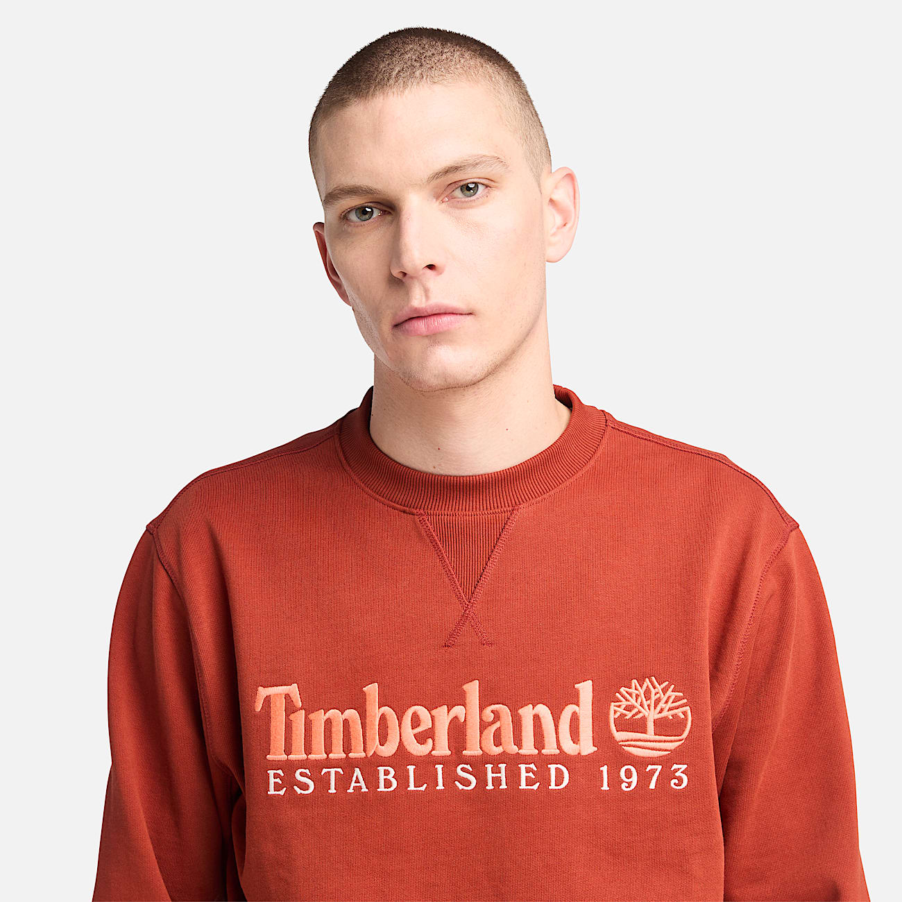 Men's Established 1973 Embroidered Logo Crew Neck Sweatshirt - 3