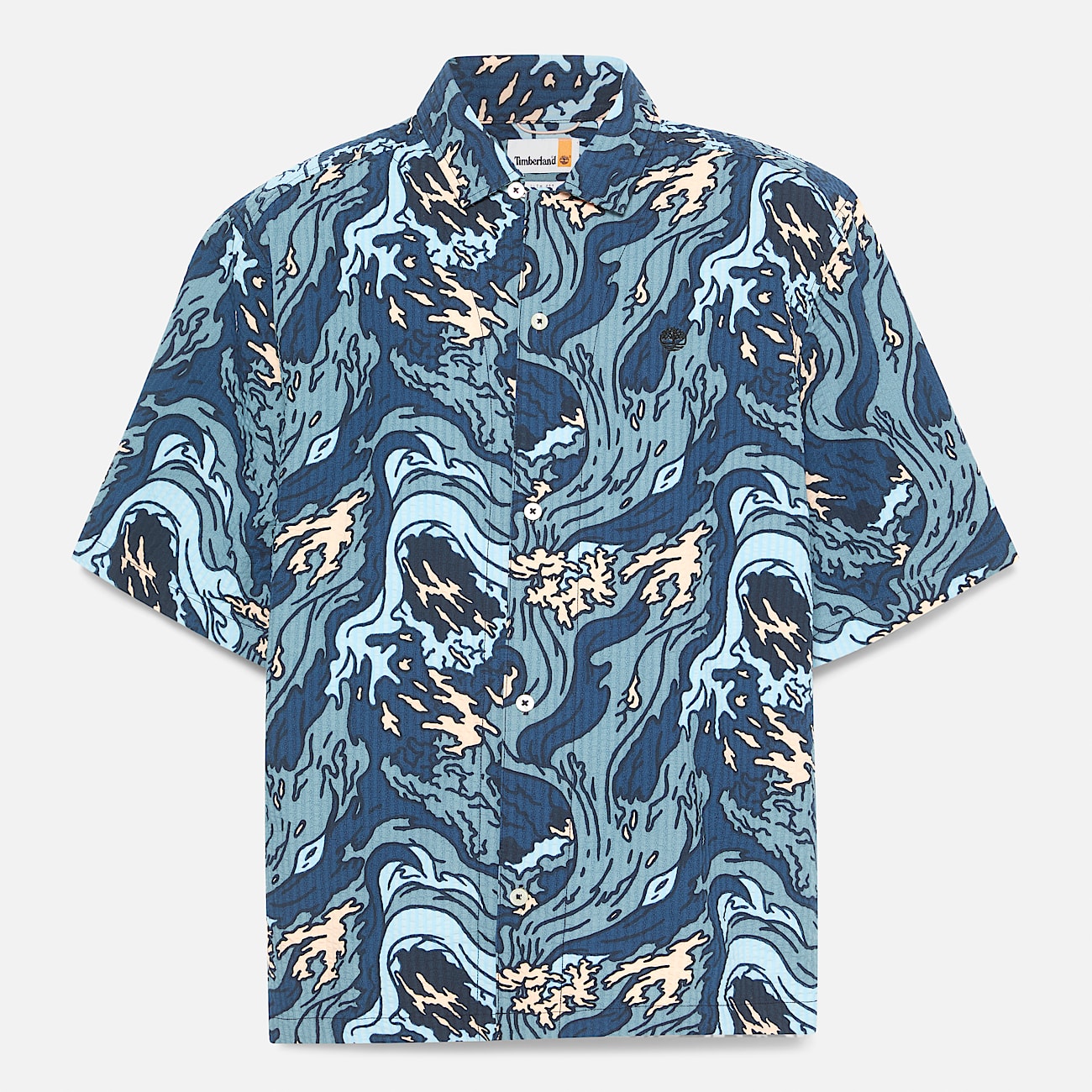 Men's Seersucker Graphic Resort Shirt - 5