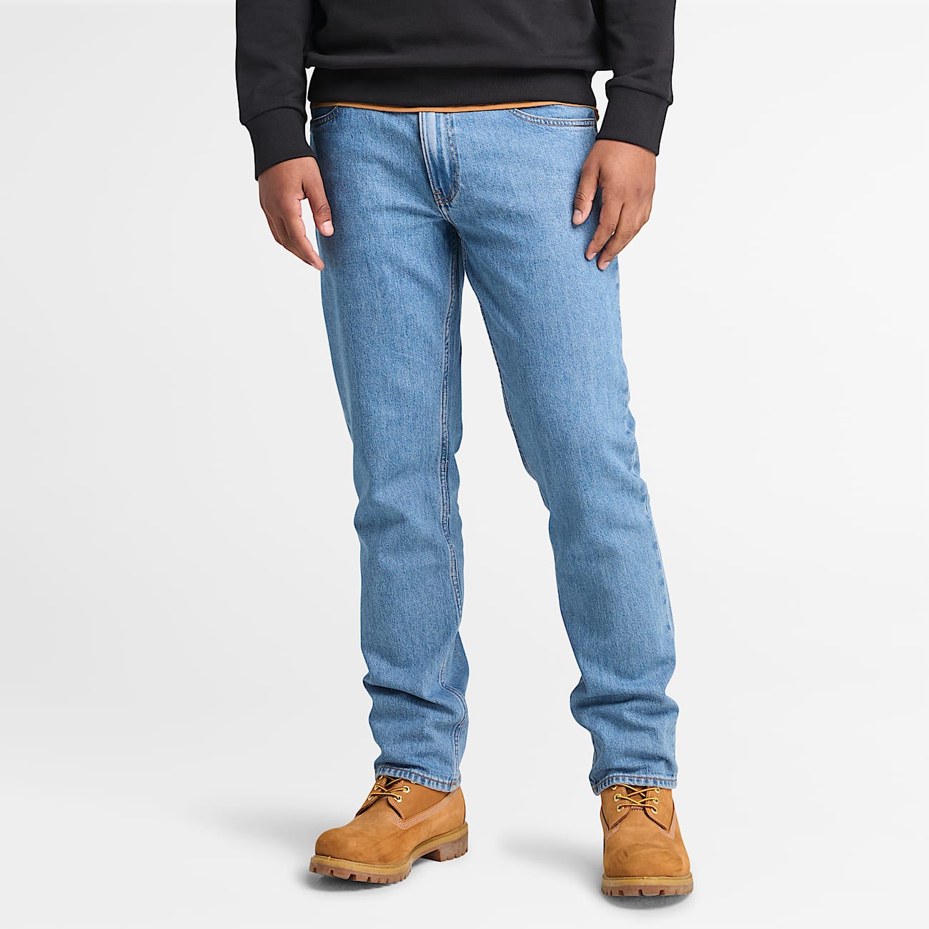 Men's Front Timbs Graphic Crew Neck Sweatshirt - 2