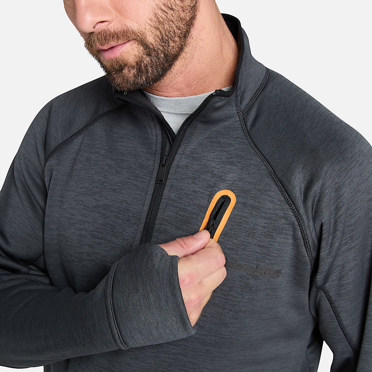 Men's Timberland PRO® Reaxion Quarter-Zip Athletic-Fit Fleece Jacket - 3