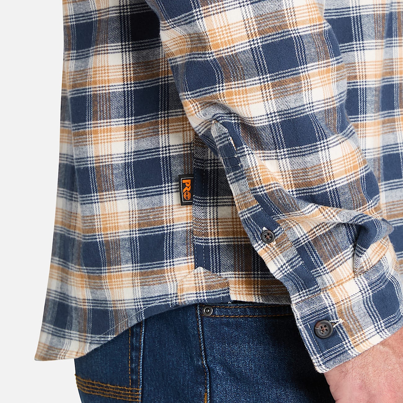 Men's Timberland PRO® Woodfort Lightweight Flannel Flex Shirt - 5