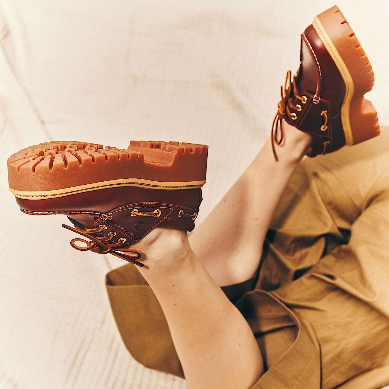 Women’s Stone Street Platform Boat Shoe