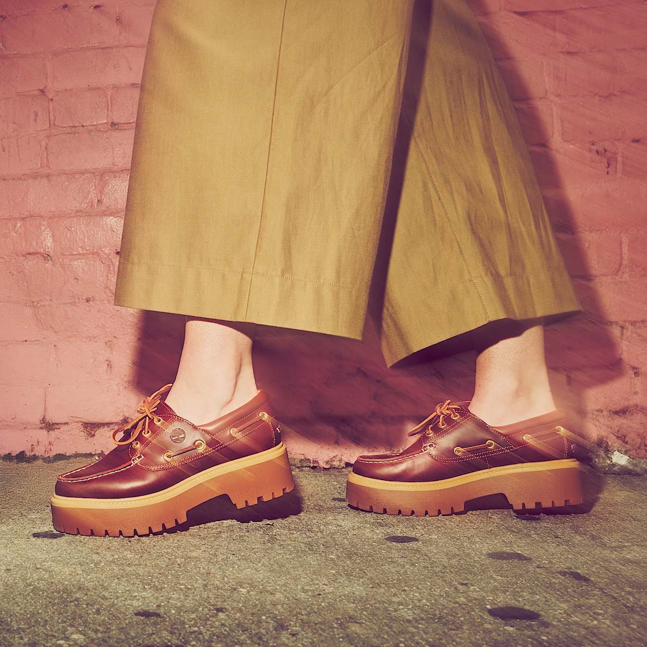 Women’s Stone Street Platform Boat Shoe