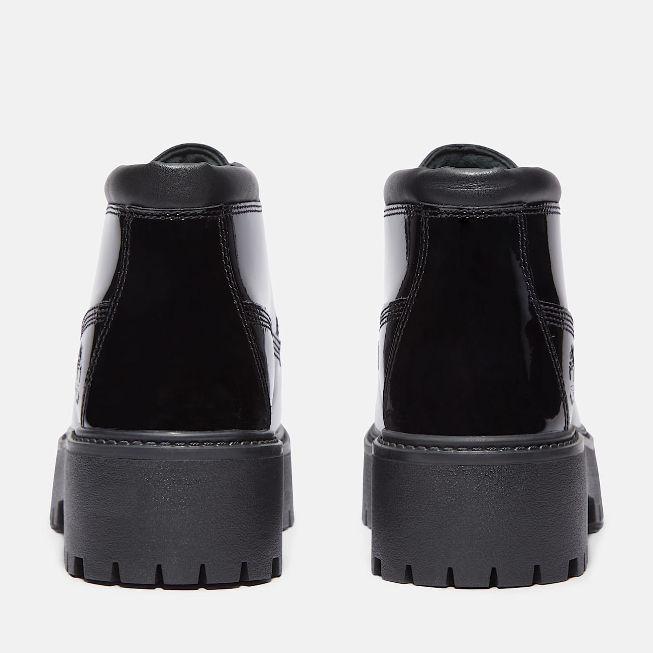 Women's Patent Leather Stone Street Platform Chukka - 5