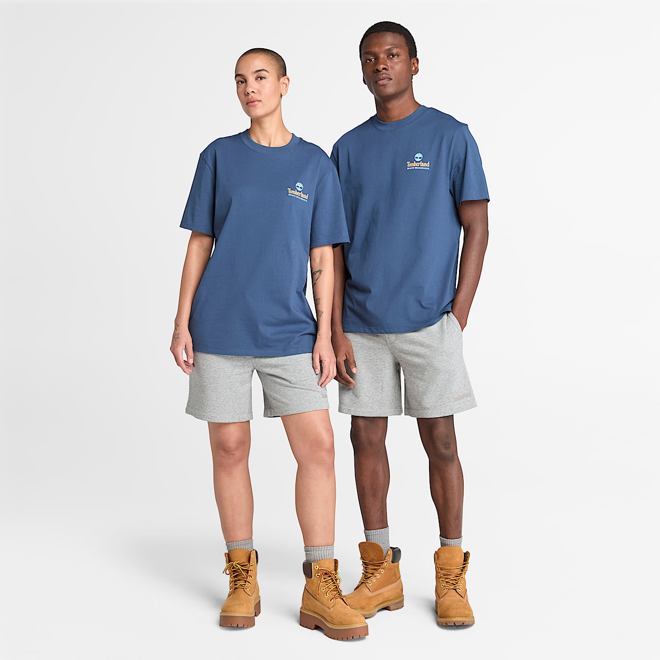 Illustrated Tree Logo Back Graphic T-Shirt