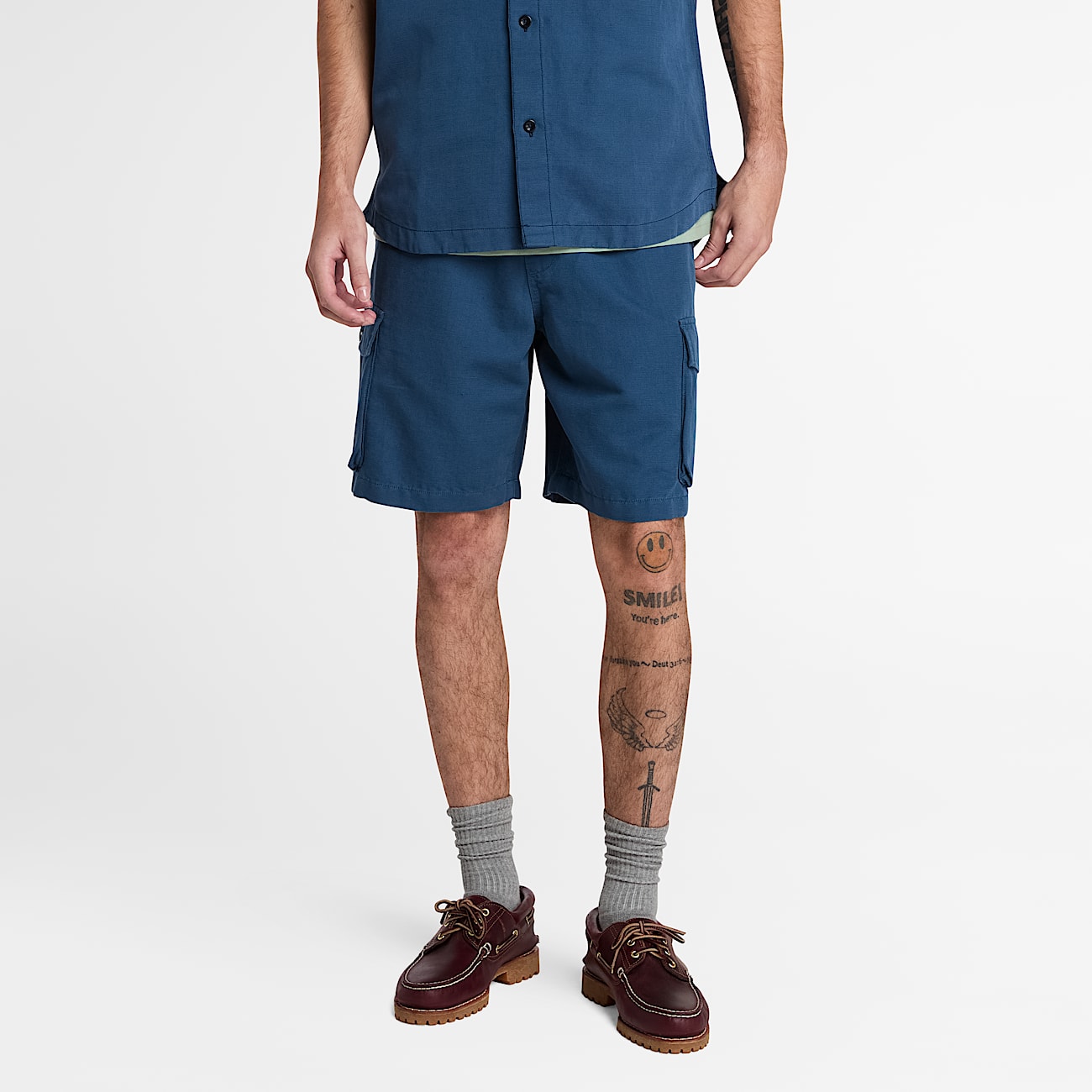 Men's Cotton Linen Utility Short - 1