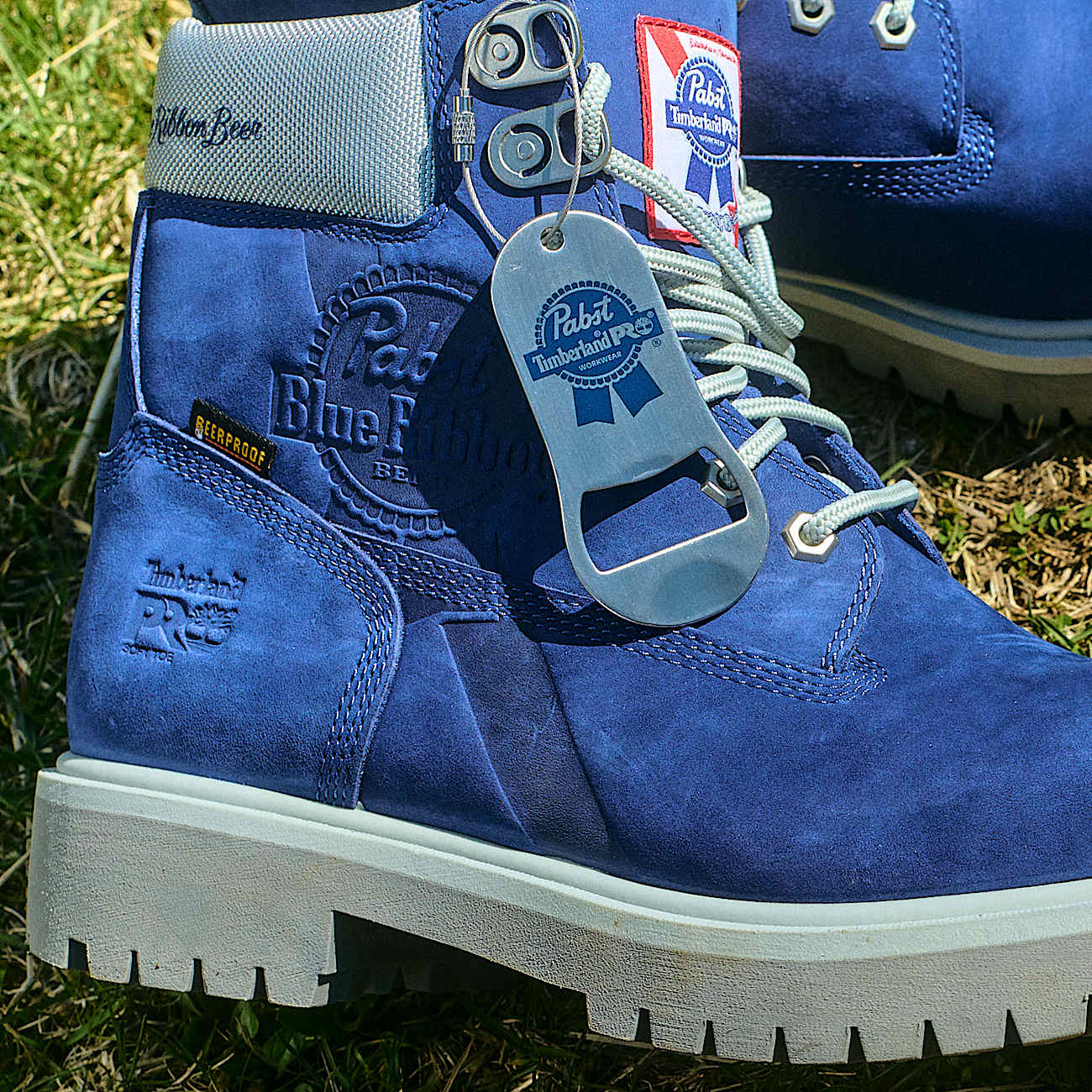 Men's Timberland PRO® and Pabst Blue Ribbon Direct Attach 6" Soft Toe Waterproof Work Boot - 6