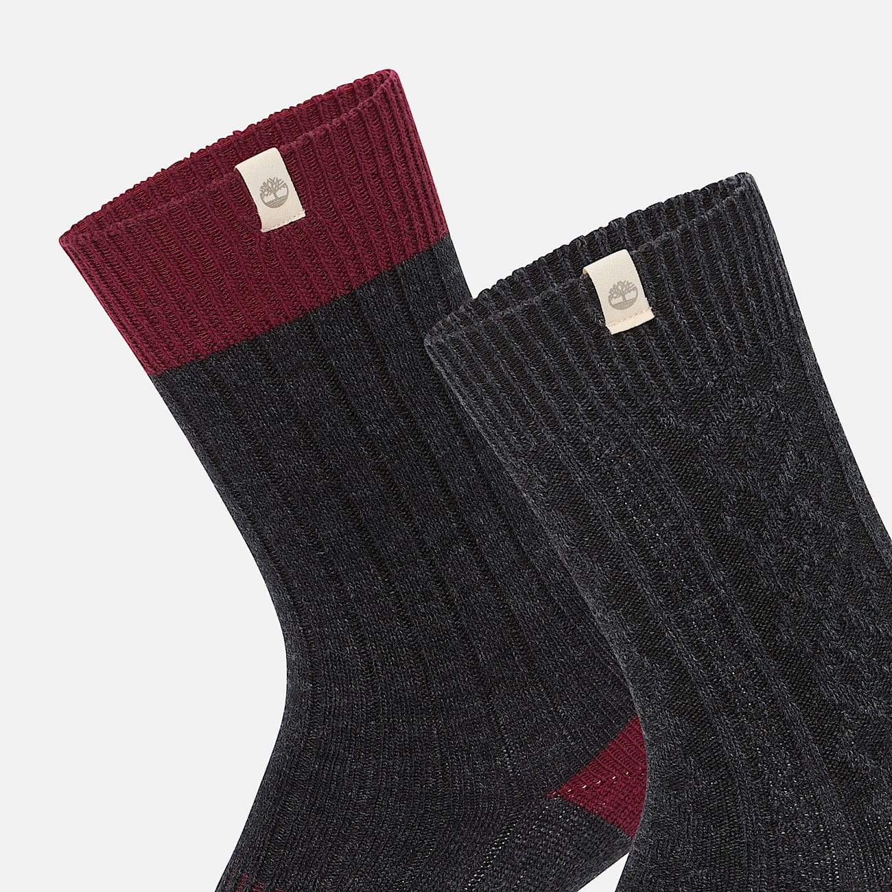 Men's Timberland® 2-Pack Cushioned Cable Knit Crew Sock - 3